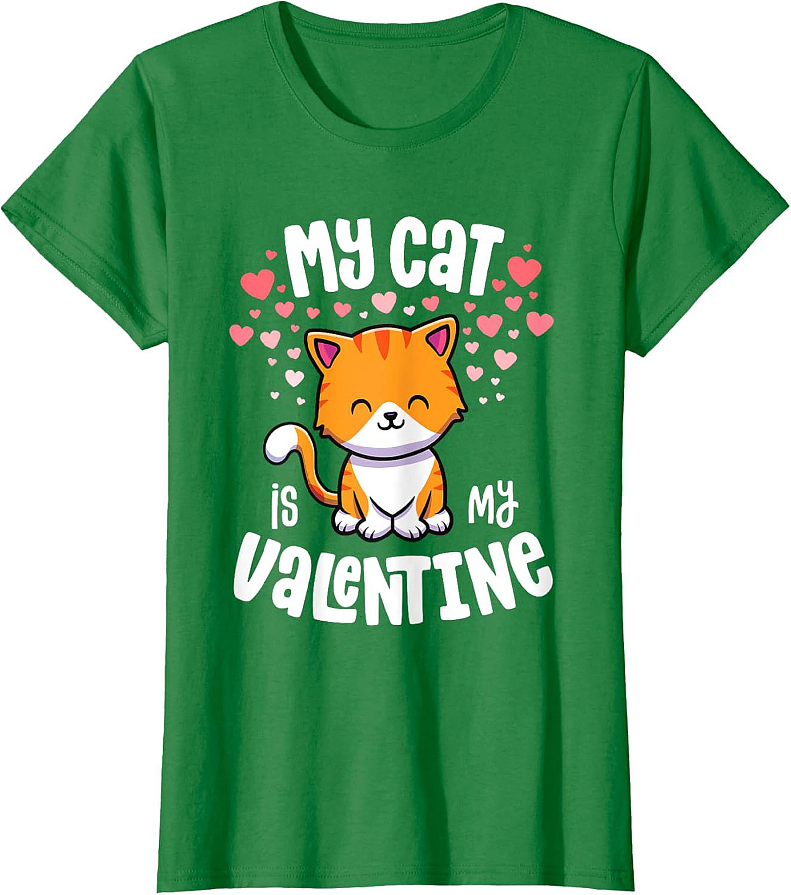 My Cat Is My Valentine T-shirt Funny Cat Lover Tee