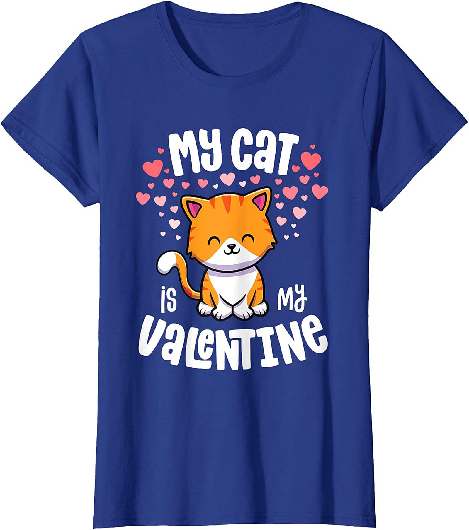 My Cat Is My Valentine T-shirt Funny Cat Lover Tee