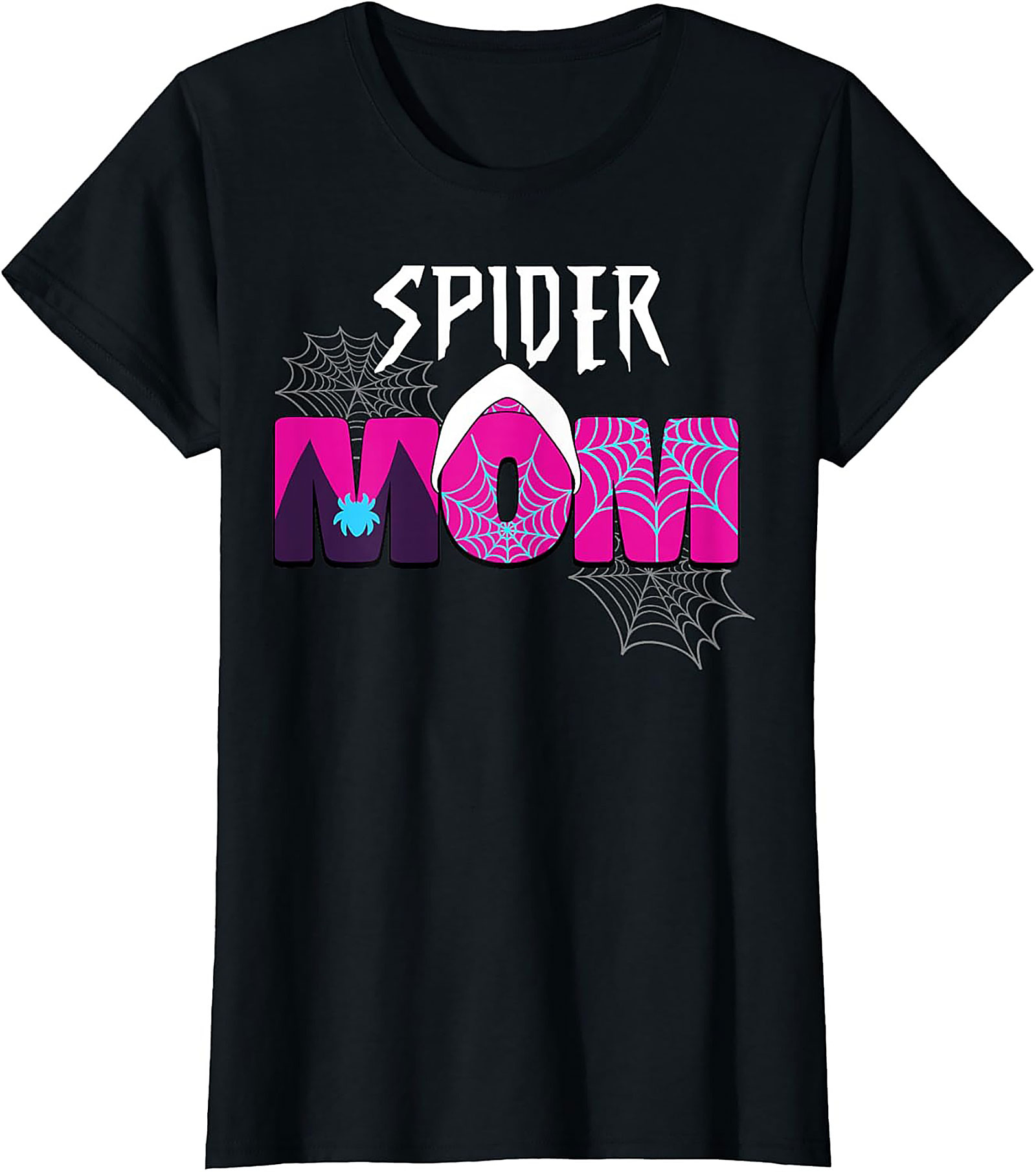 Spider Mom T-Shirt Funny Superhero Mom Graphic Tee Gift