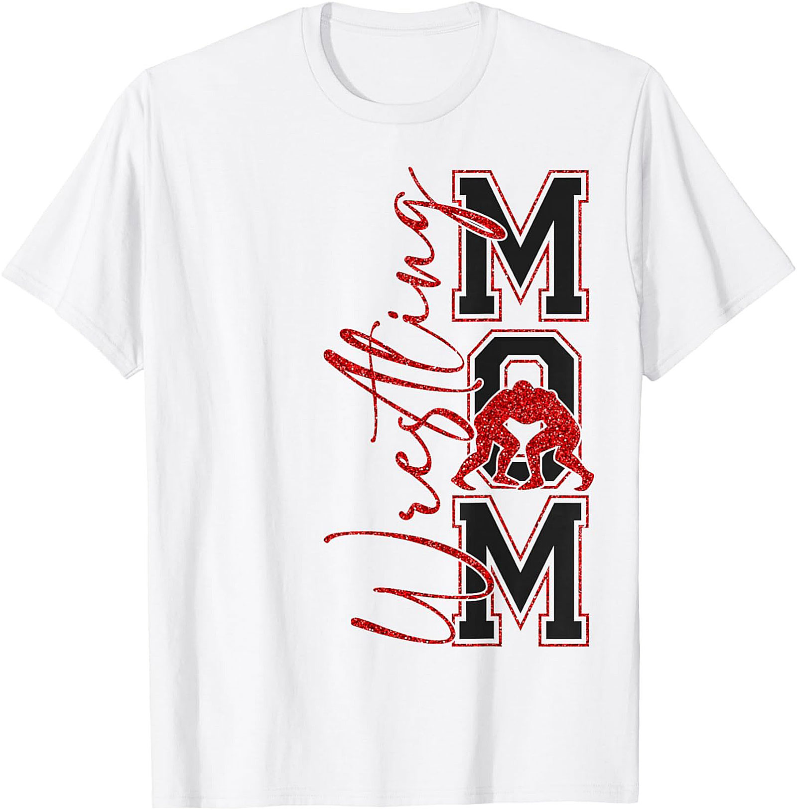 Wrestling Mom Graphic Tee Soft Cotton Unisex Shirt