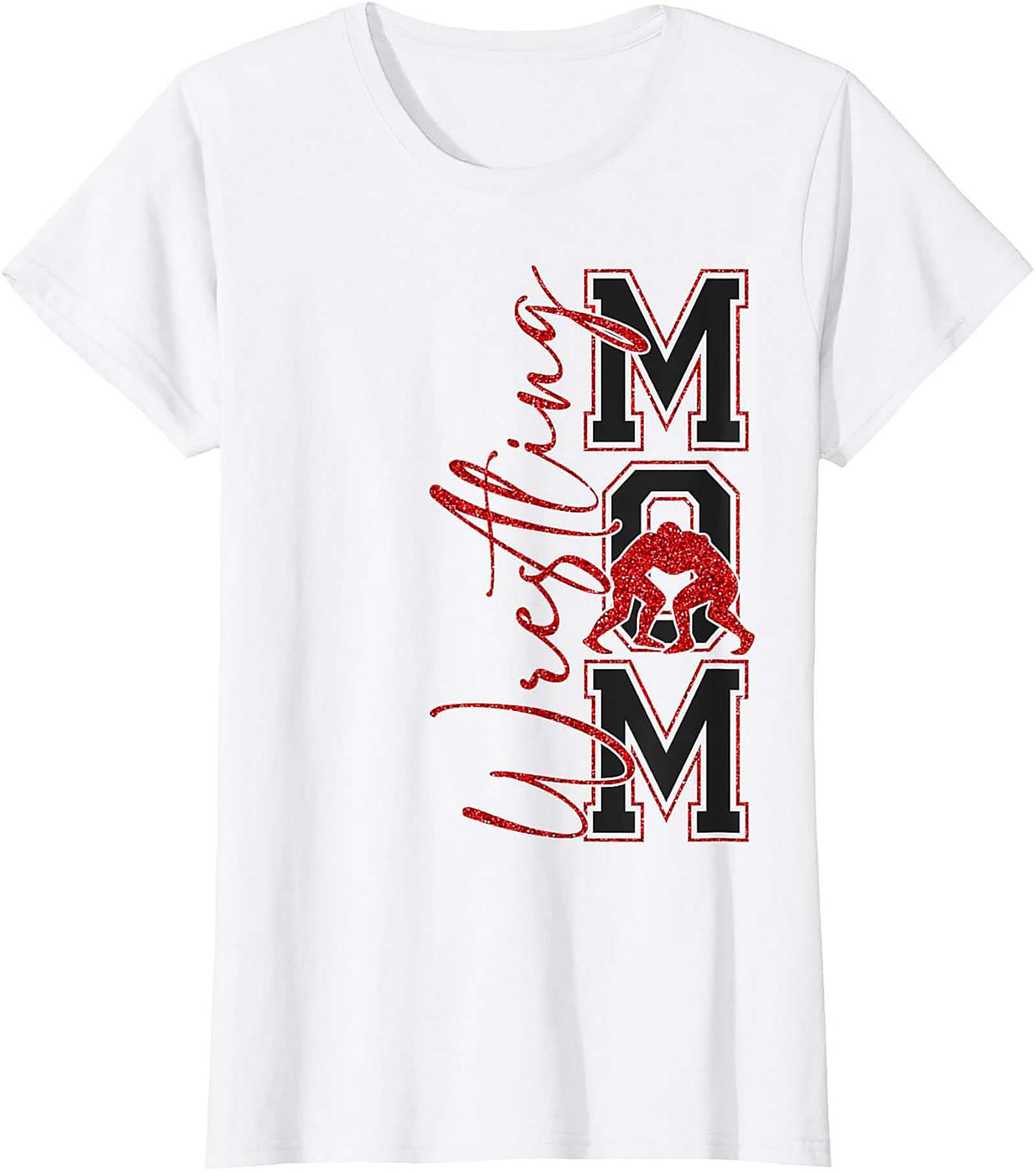 Wrestling Mom Graphic Tee Soft Cotton Unisex Shirt