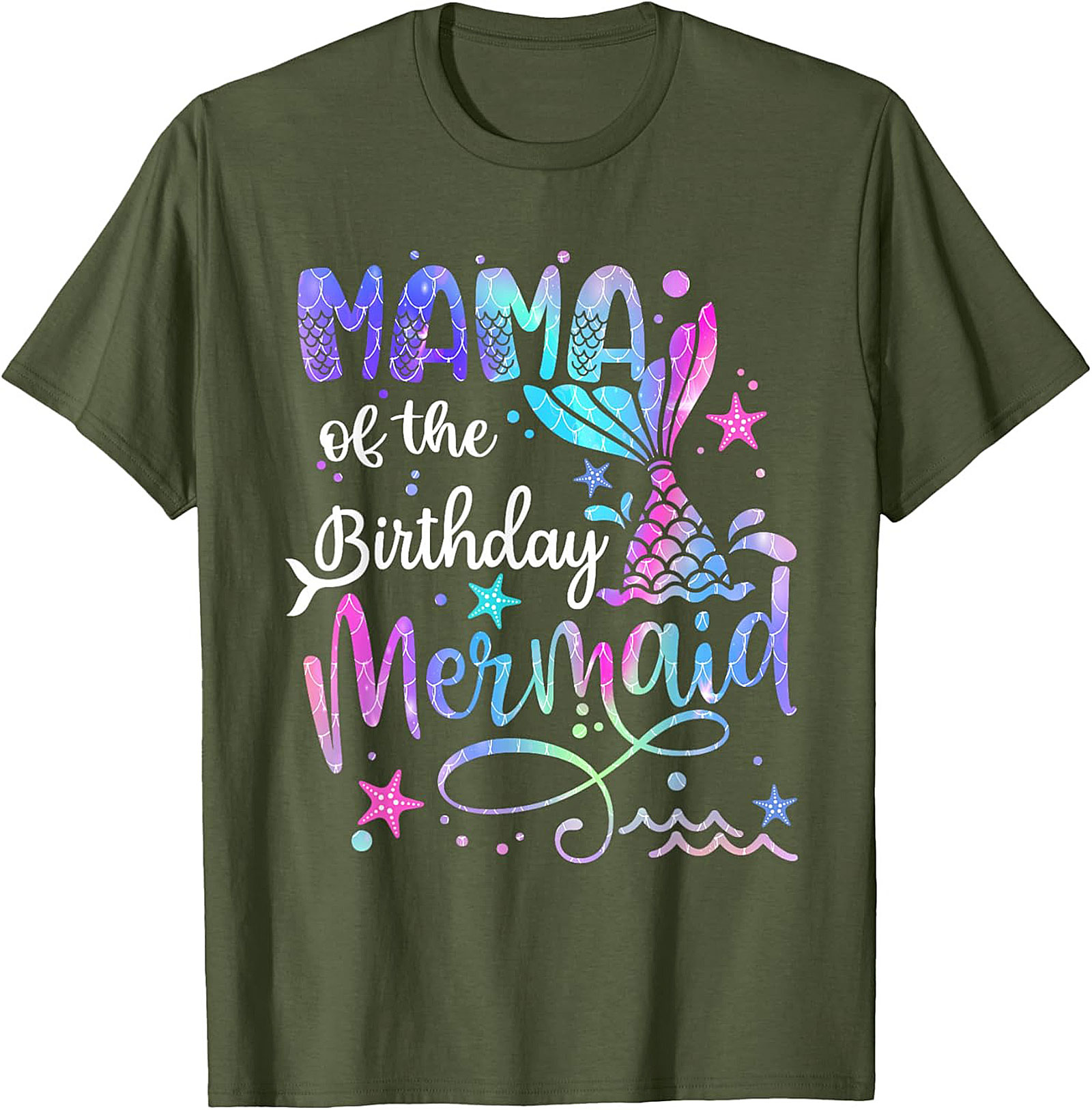 Mama of the Birthday Mermaid T-shirt Party Tee Gift