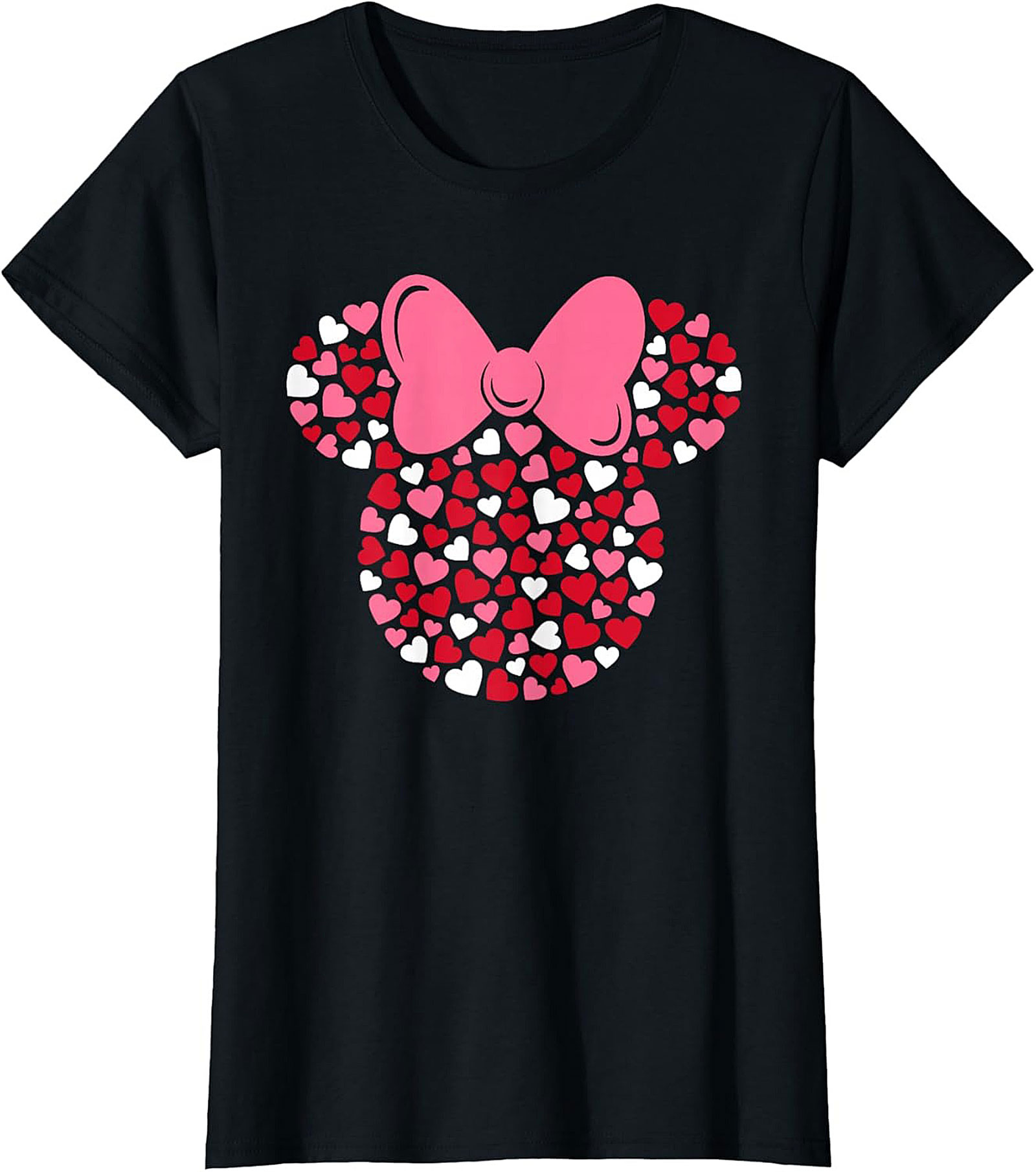 Minnie Heart T-shirt Valentine Love Graphic Tee Cute Gift