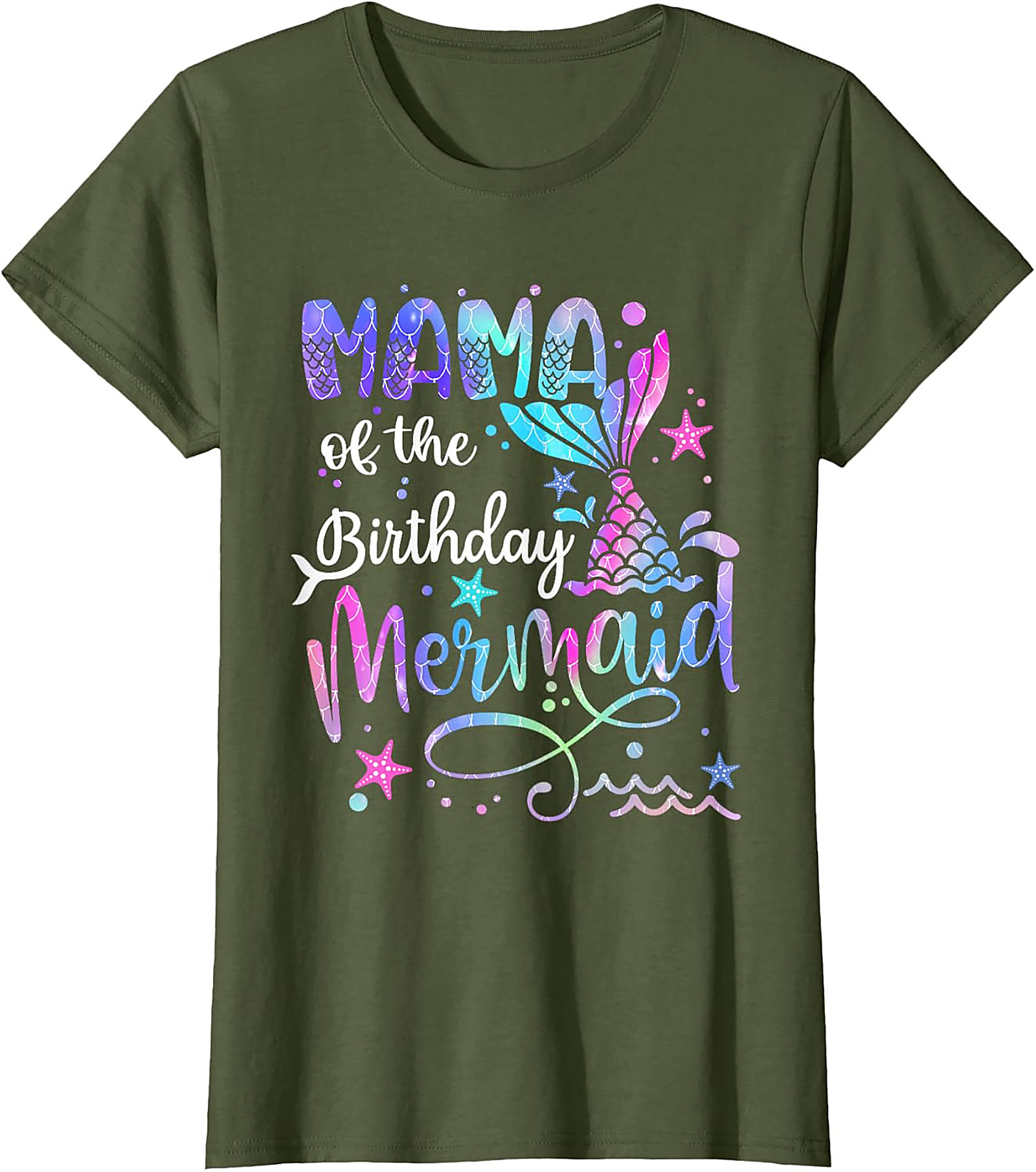 Mama of the Birthday Mermaid T-shirt Party Tee Gift