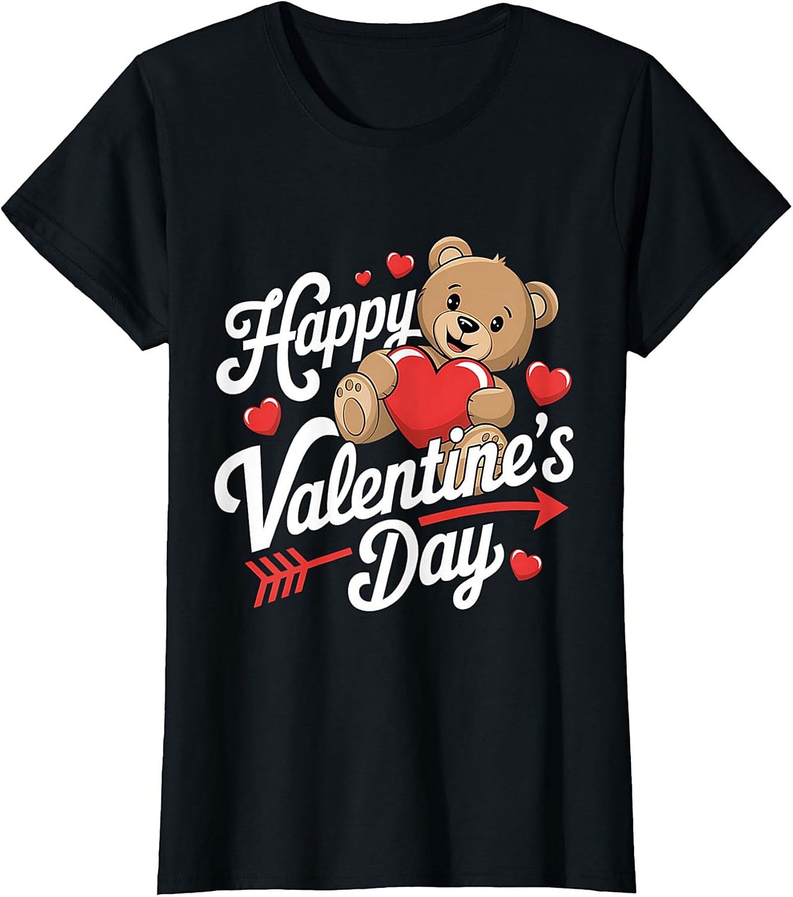 Cute Teddy Bear Valentine's Day Graphic Tee Gift