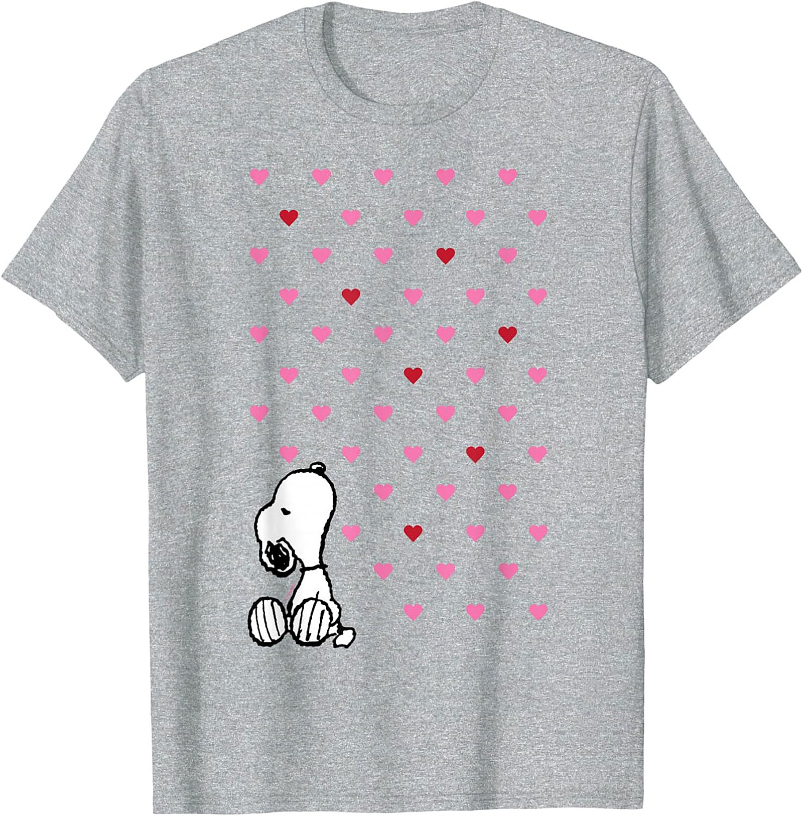 Snoopy Falling Hearts Graphic Tee Peanuts Shirt