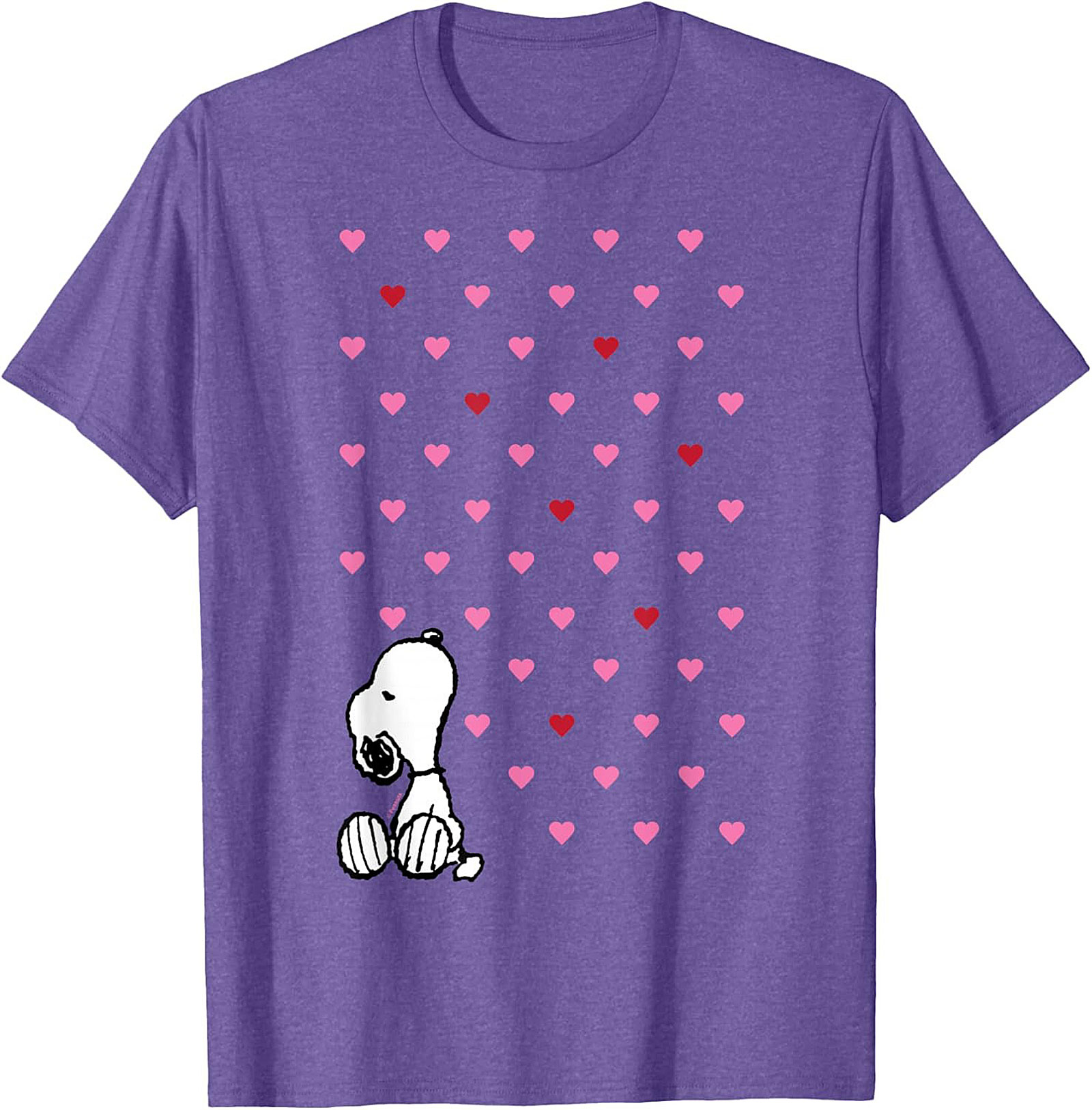Snoopy Falling Hearts Graphic Tee Peanuts Shirt