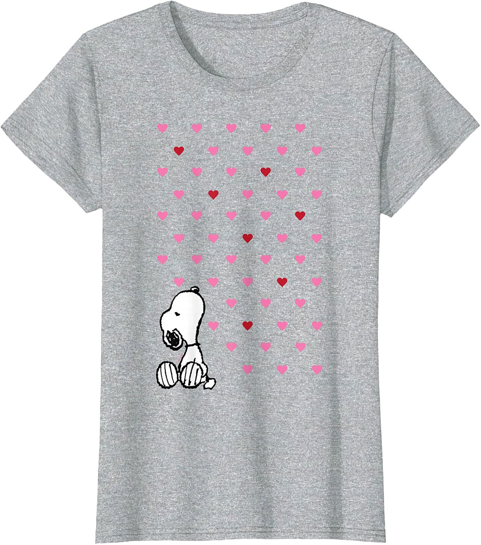 Snoopy Falling Hearts Graphic Tee Peanuts Shirt