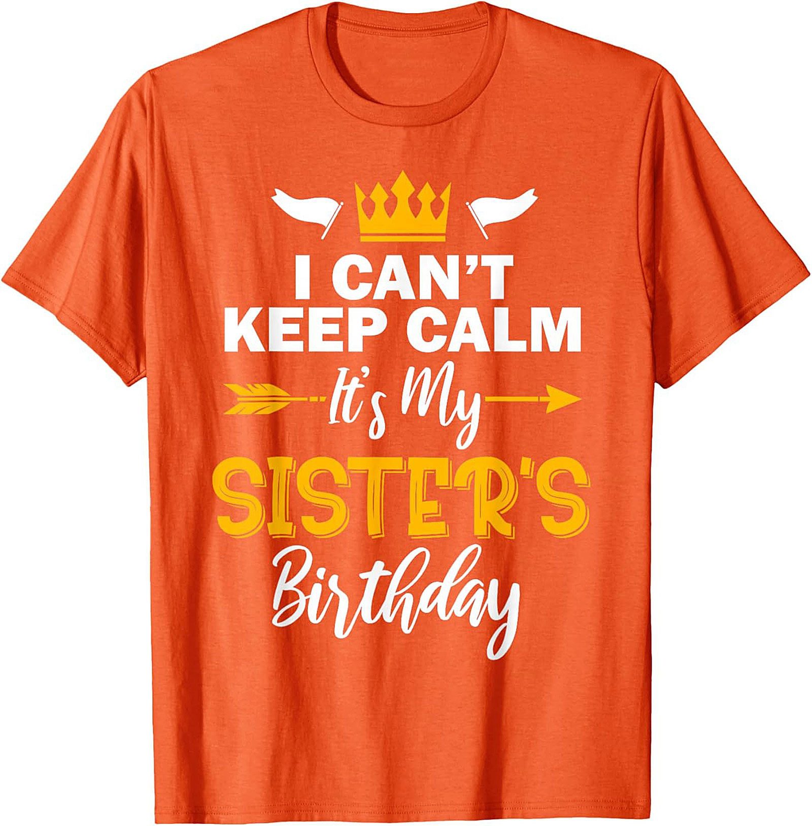 Funny Sister's Birthday T-shirt | I Can't Keep Calm Tee