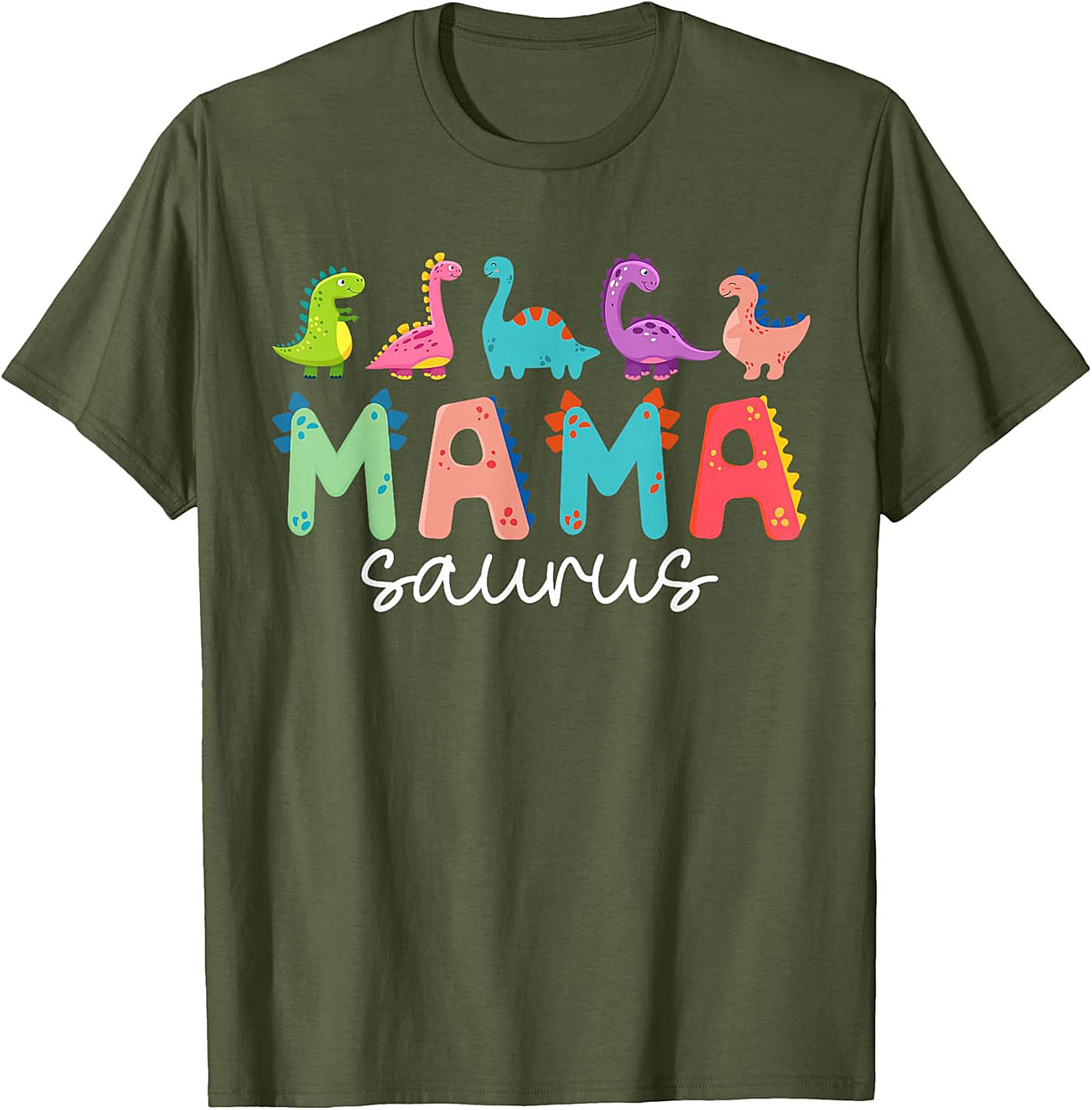  Mamasaurus T-shirt - Funny Dinosaur Mom Graphic Tee Gift