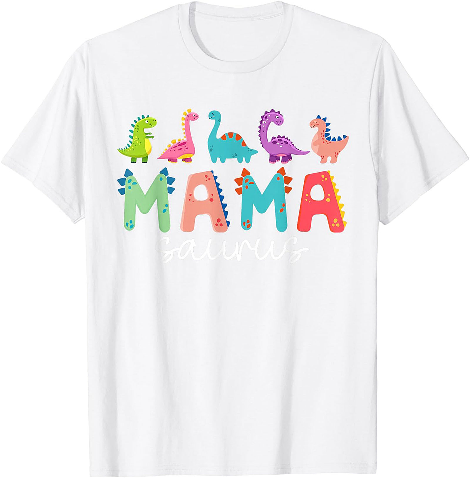  Mamasaurus T-shirt - Funny Dinosaur Mom Graphic Tee Gift