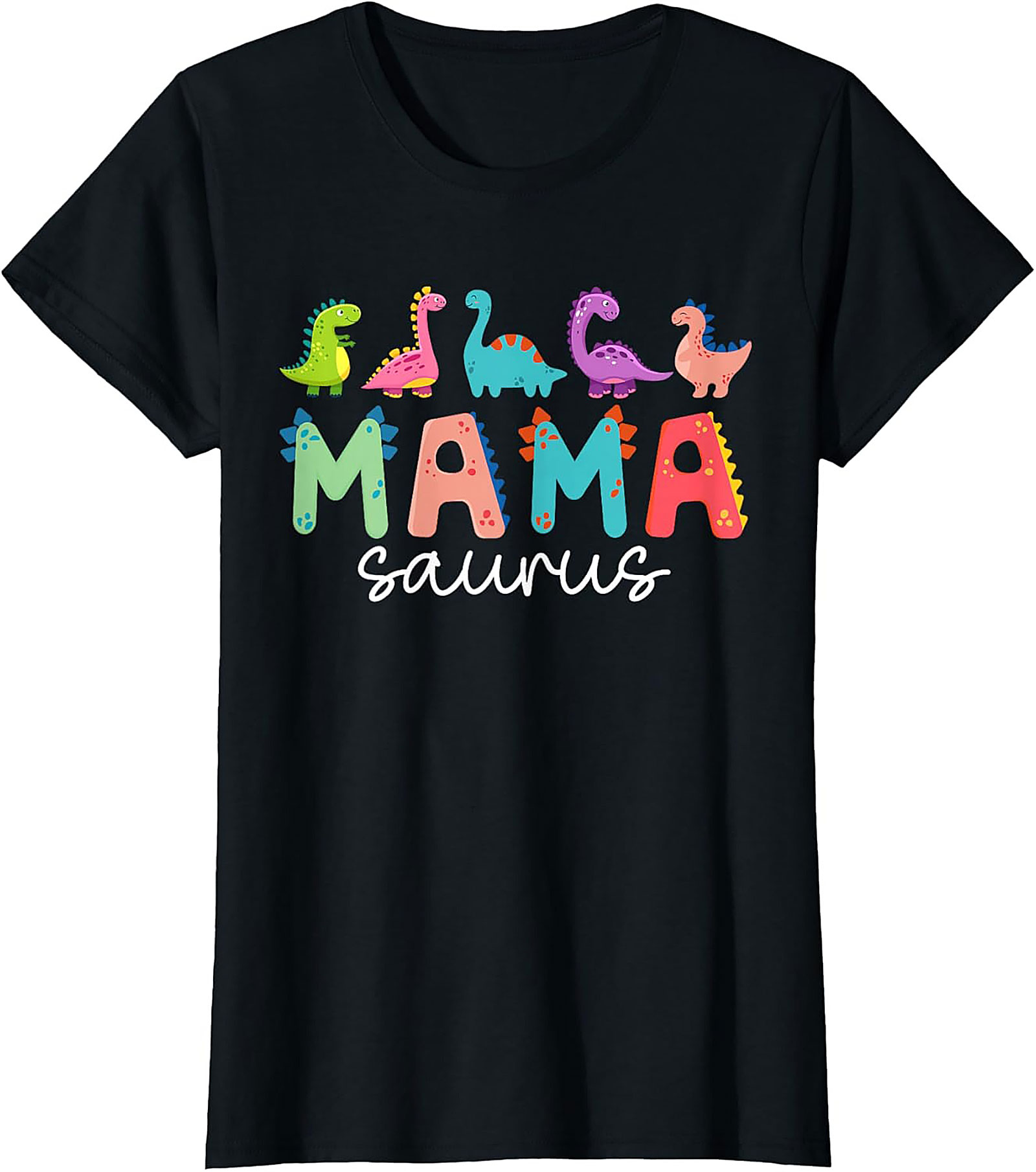  Mamasaurus T-shirt - Funny Dinosaur Mom Graphic Tee Gift