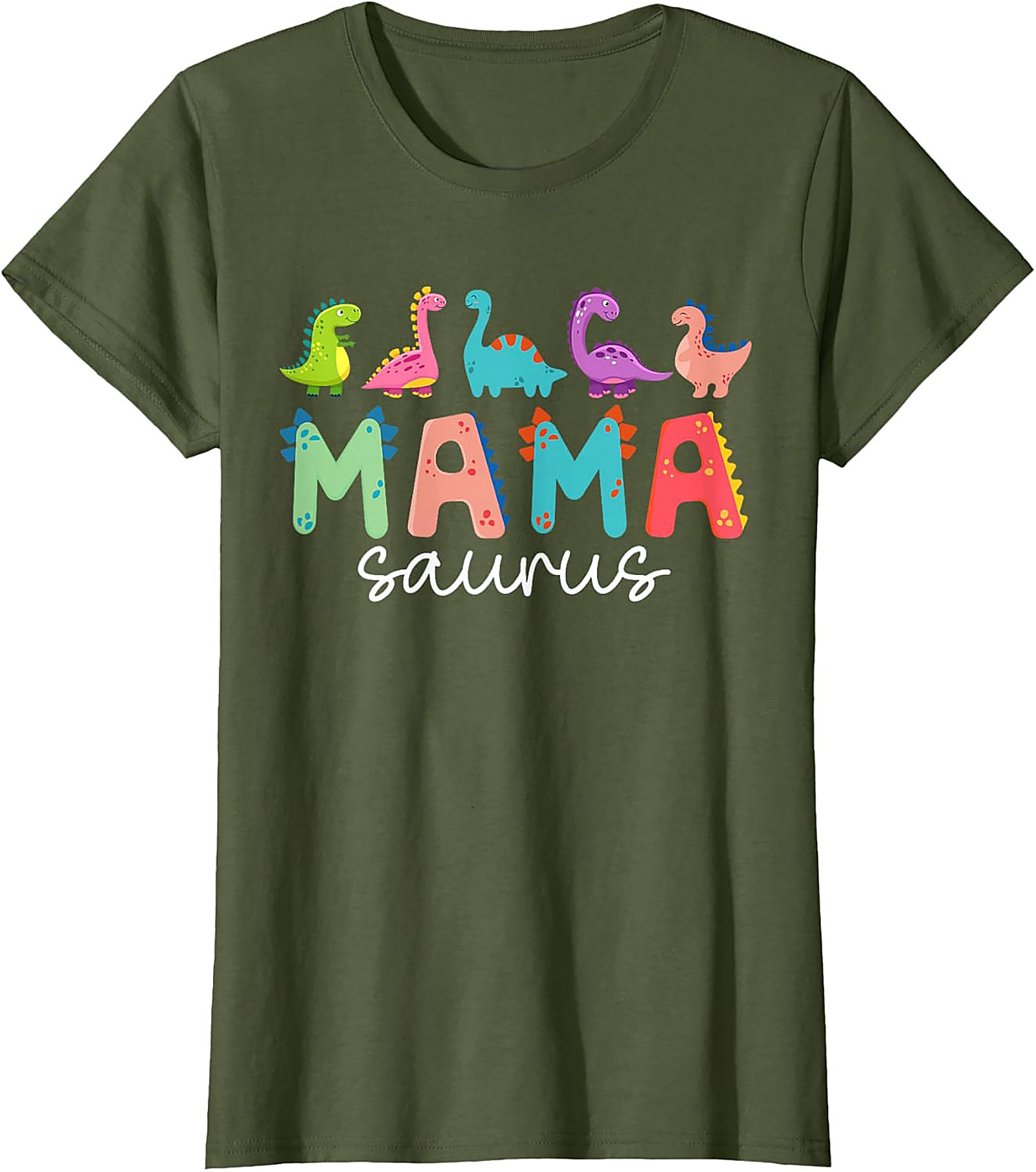  Mamasaurus T-shirt - Funny Dinosaur Mom Graphic Tee Gift
