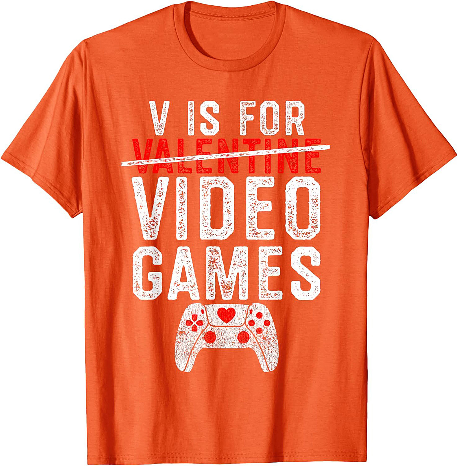 Funny Valentine Video Games T-shirt Anti-Valentine Gamer Tee