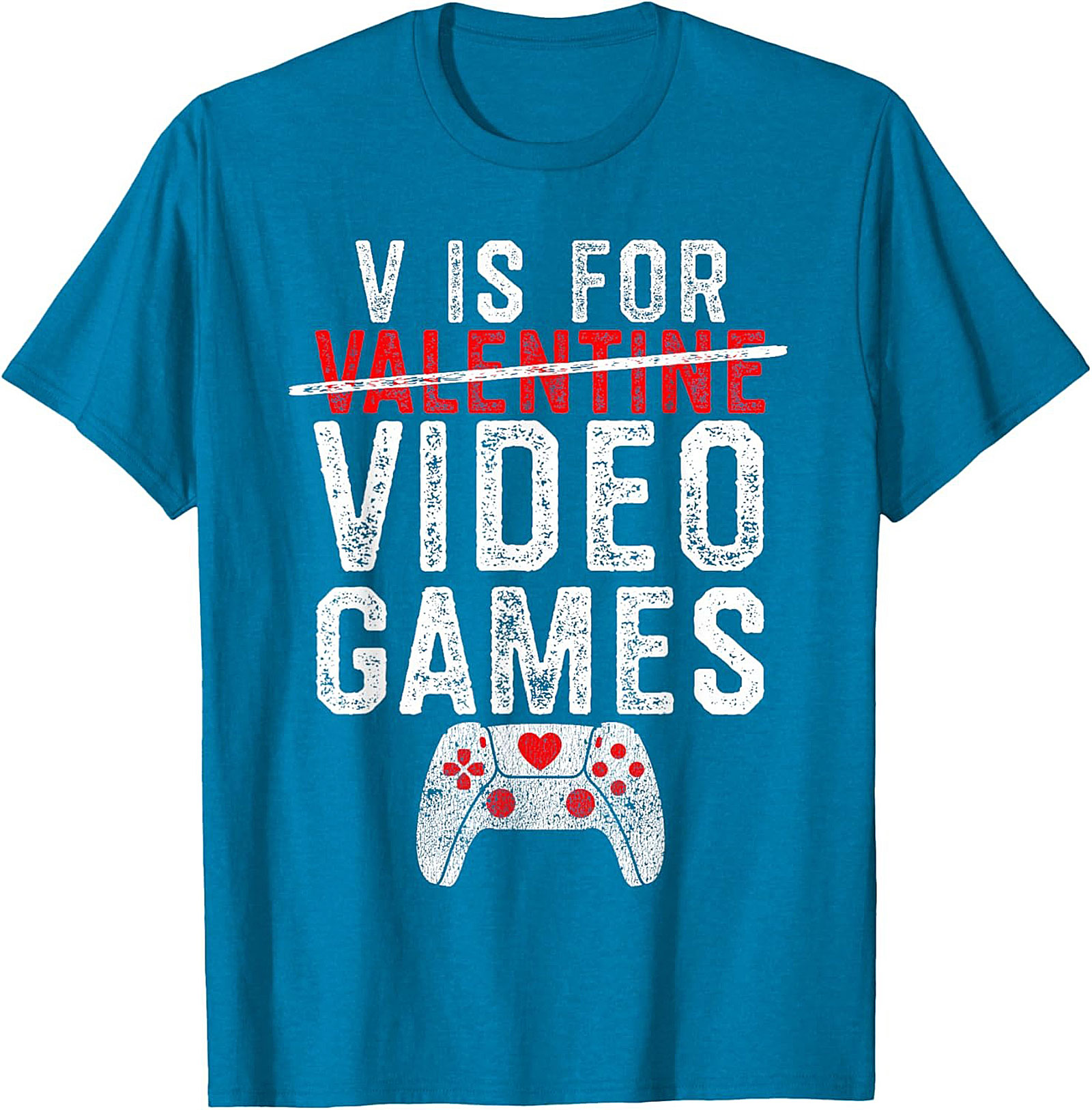 Funny Valentine Video Games T-shirt Anti-Valentine Gamer Tee