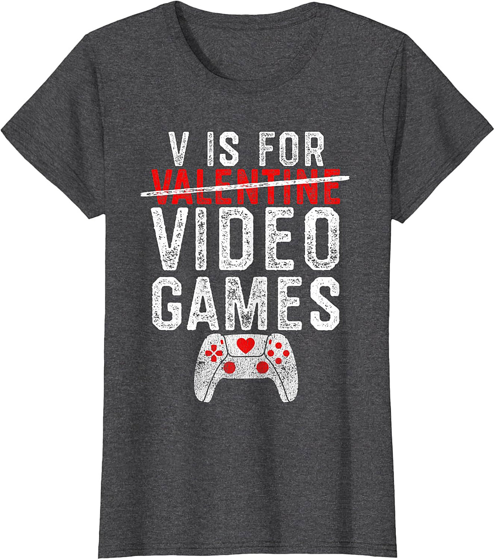 Funny Valentine Video Games T-shirt Anti-Valentine Gamer Tee