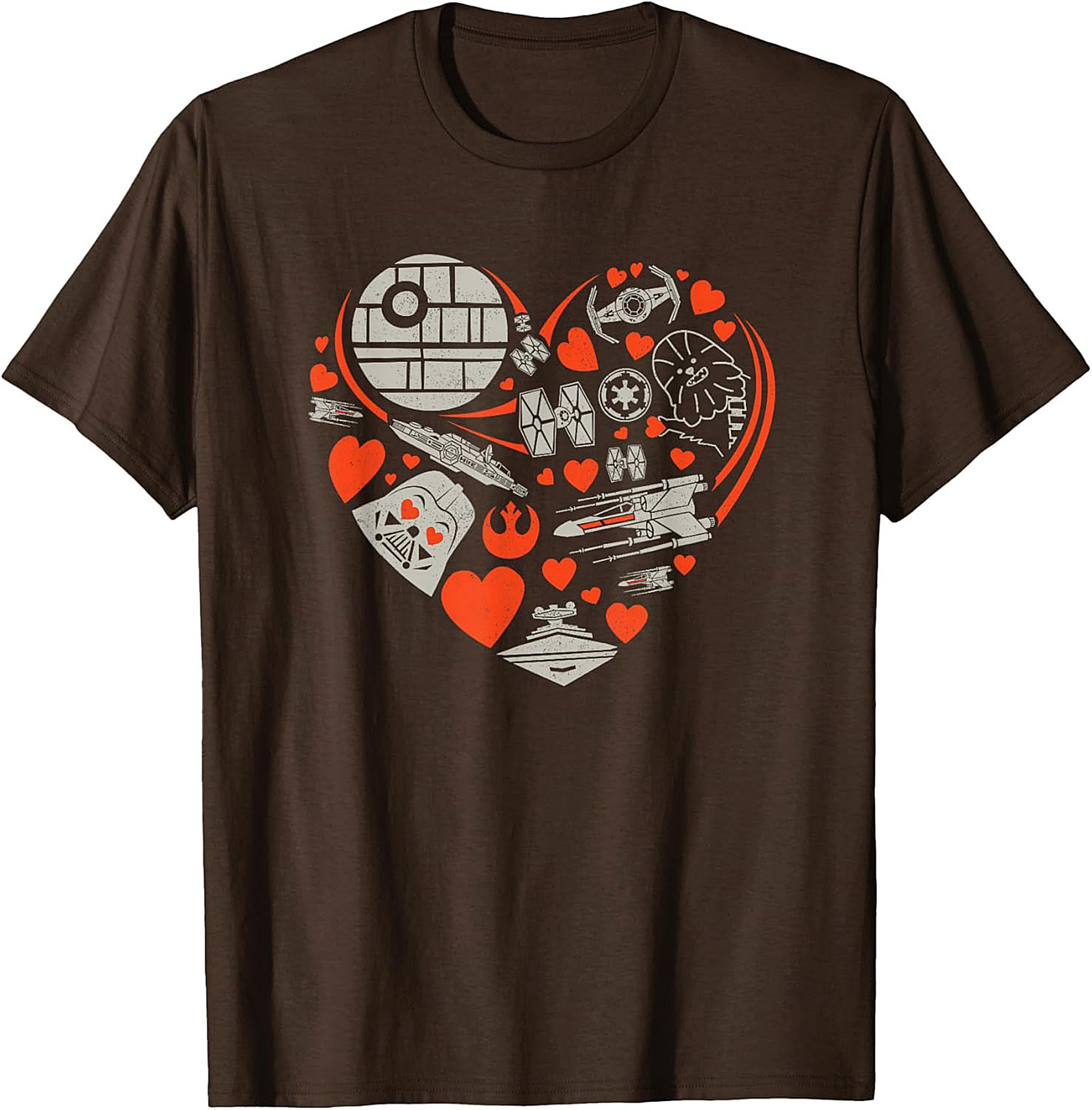 Galactic Love Star Wars Heart Graphic Tee Unisex Shirt