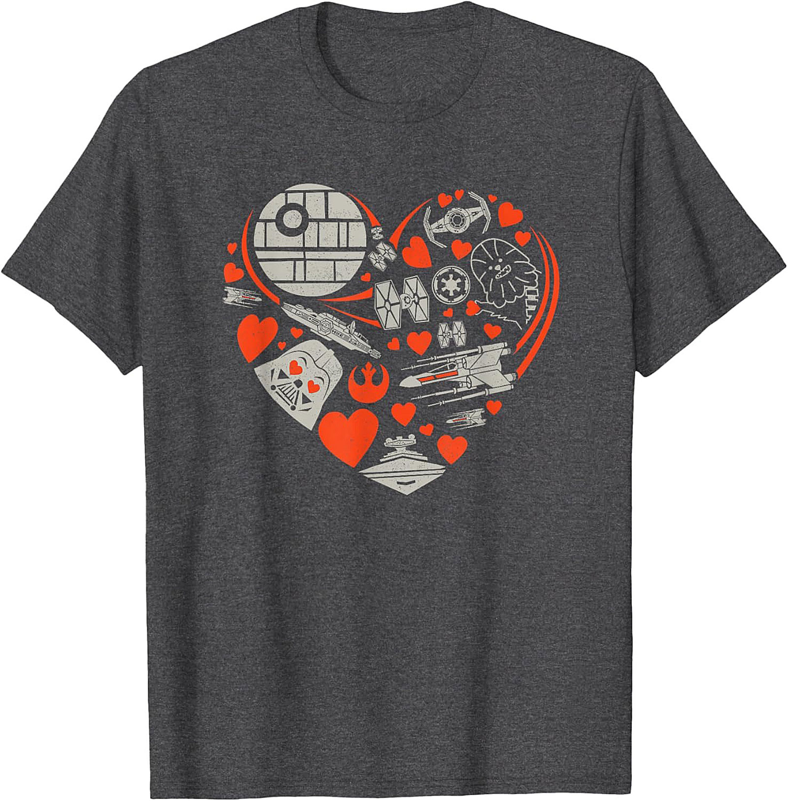 Galactic Love Star Wars Heart Graphic Tee Unisex Shirt