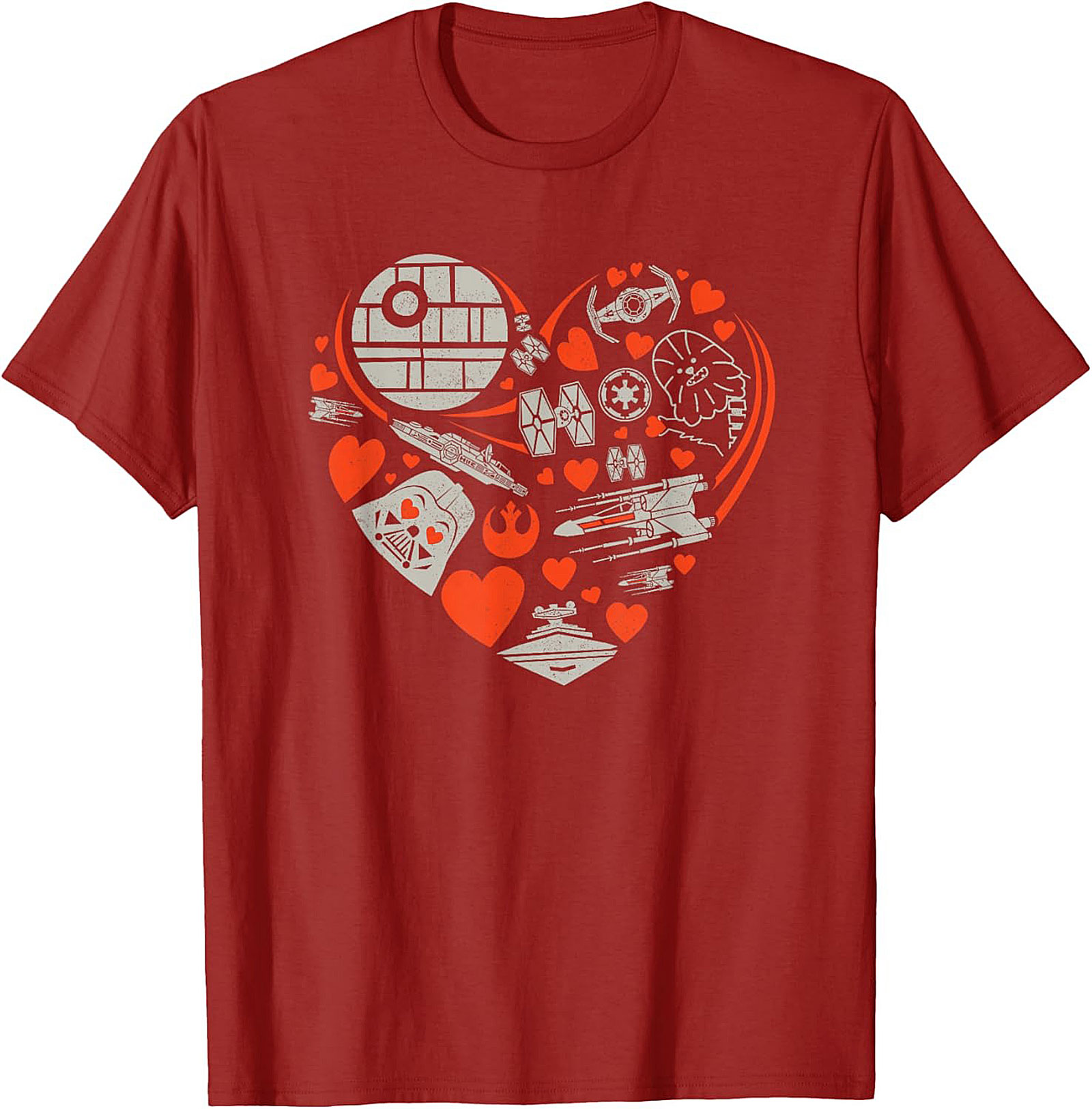 Galactic Love Star Wars Heart Graphic Tee Unisex Shirt