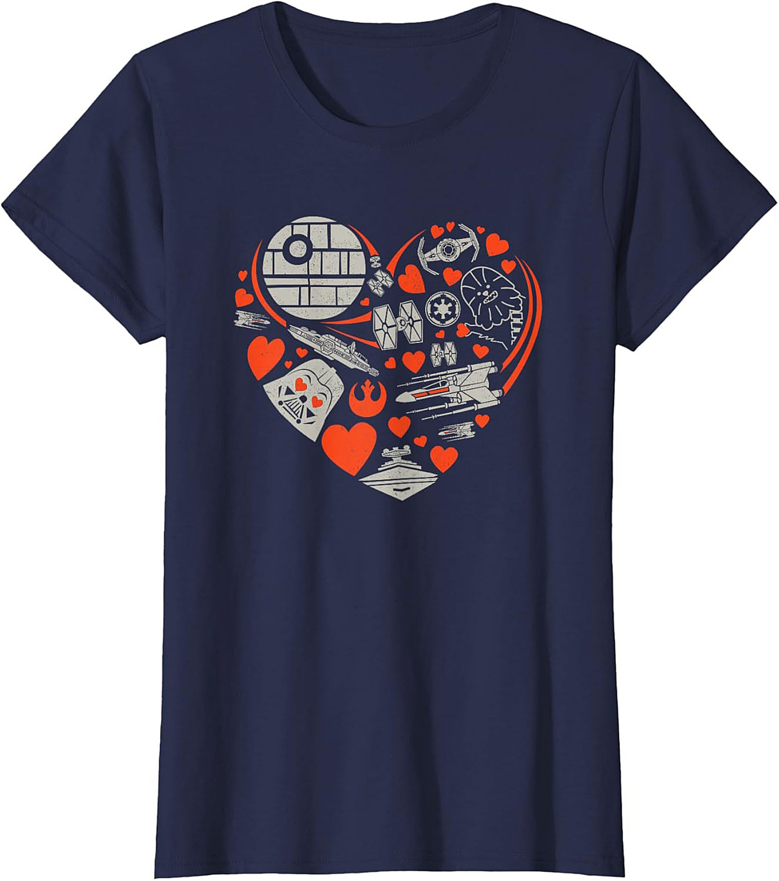 Galactic Love Star Wars Heart Graphic Tee Unisex Shirt