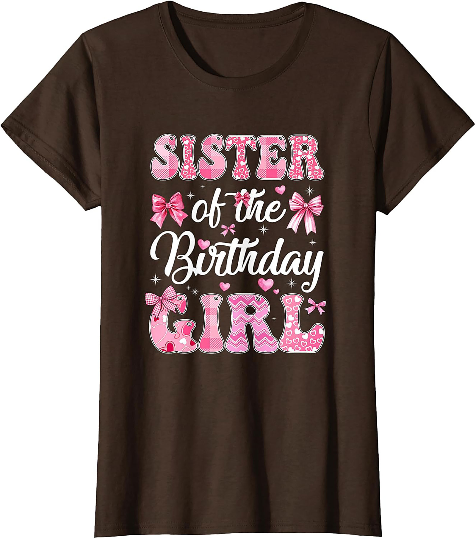 Sister of the Birthday Girl T-shirt | Pink Graphic Tee