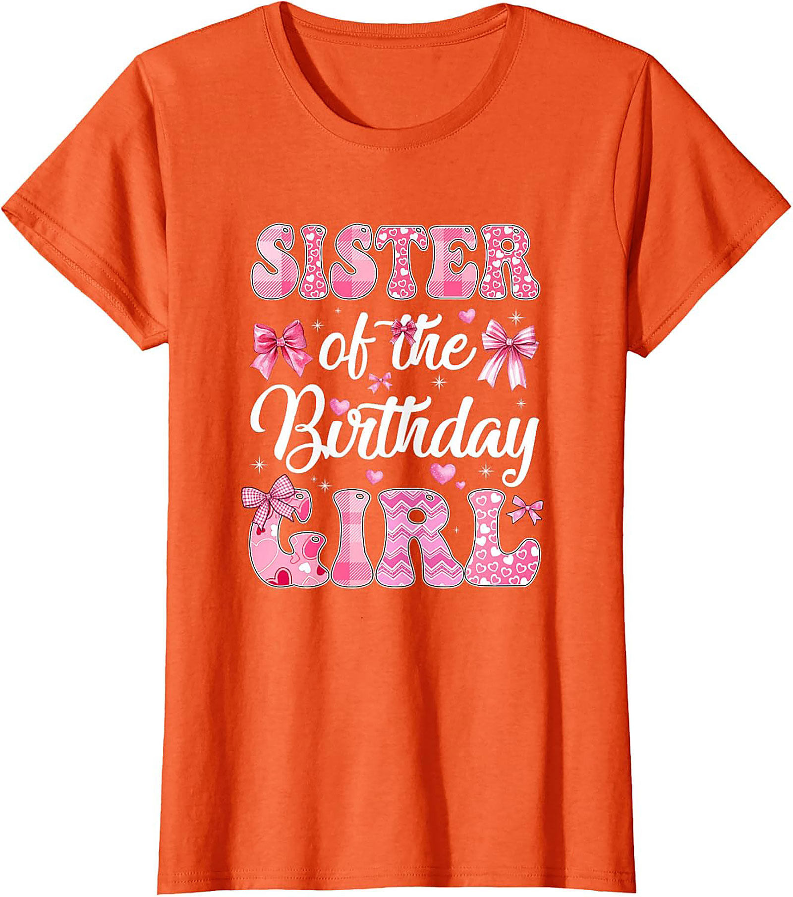 Sister of the Birthday Girl T-shirt | Pink Graphic Tee
