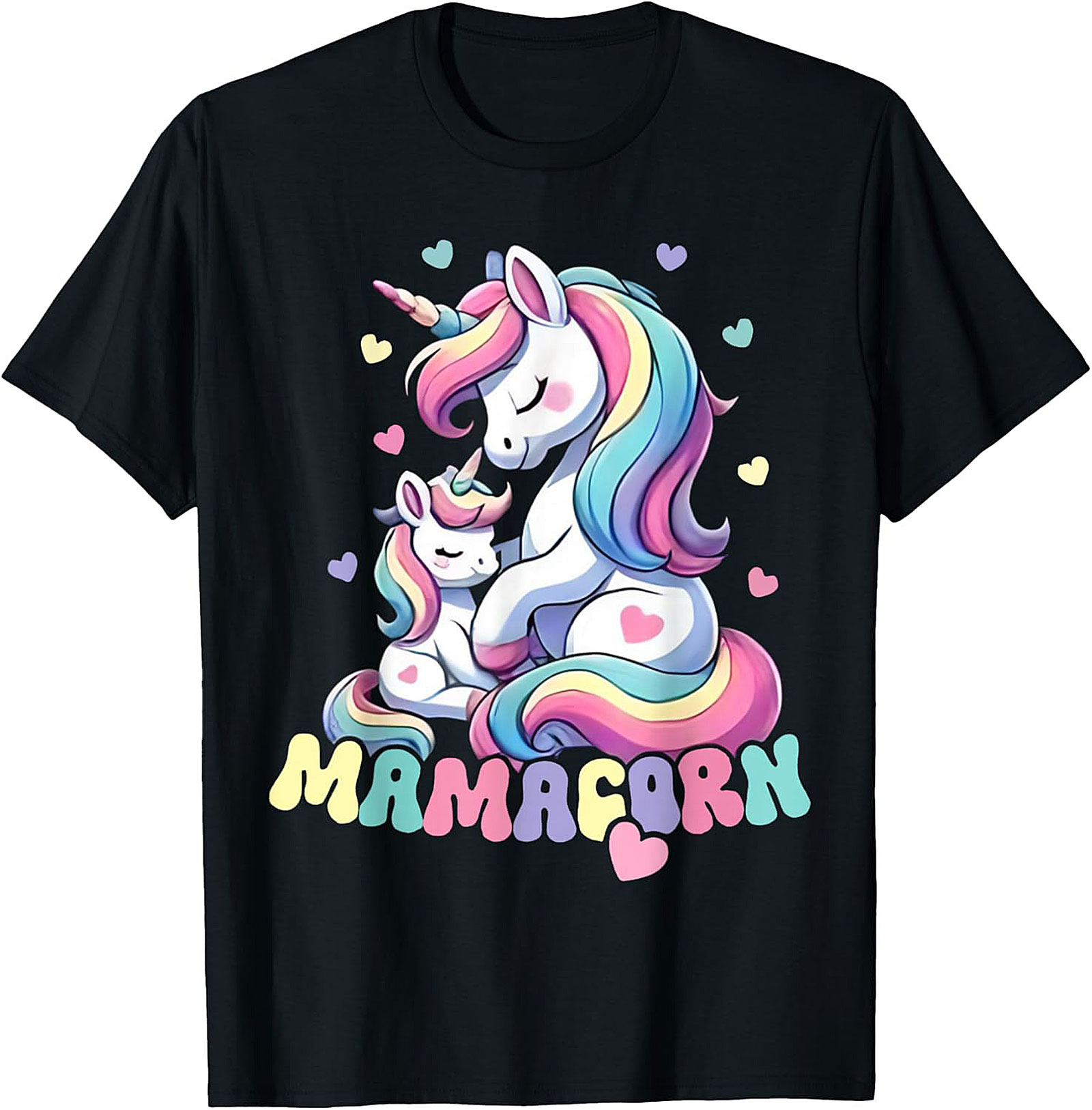 Mamacorn T-shirt Funny Unicorn Mom Graphic Tee