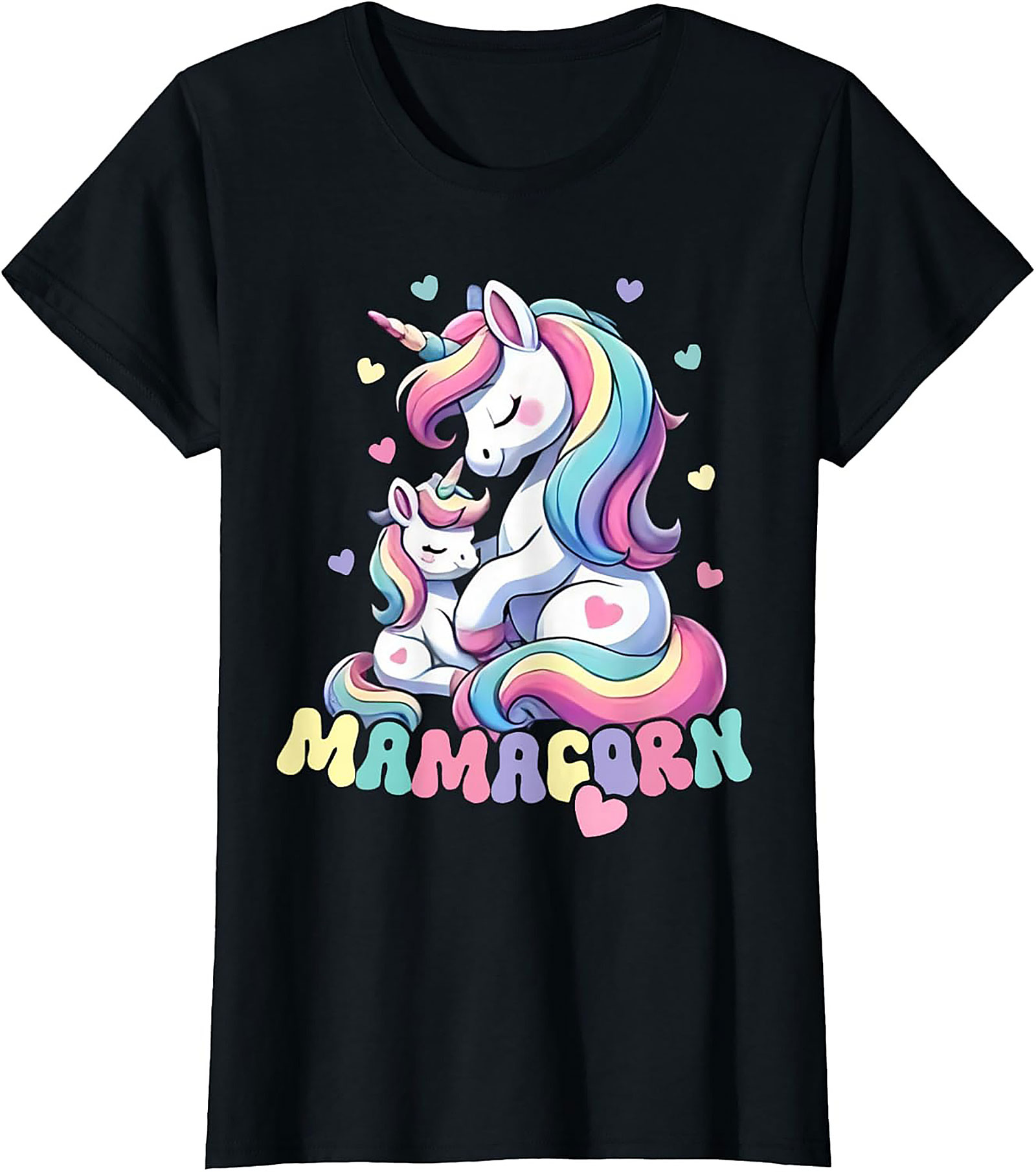 Mamacorn T-shirt Funny Unicorn Mom Graphic Tee