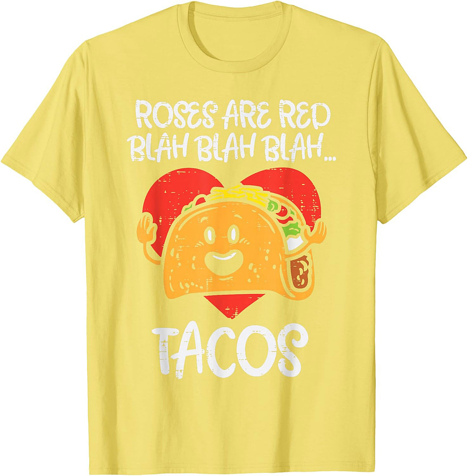 Funny Taco Graphic Tee Roses Are Red Parody Shirt