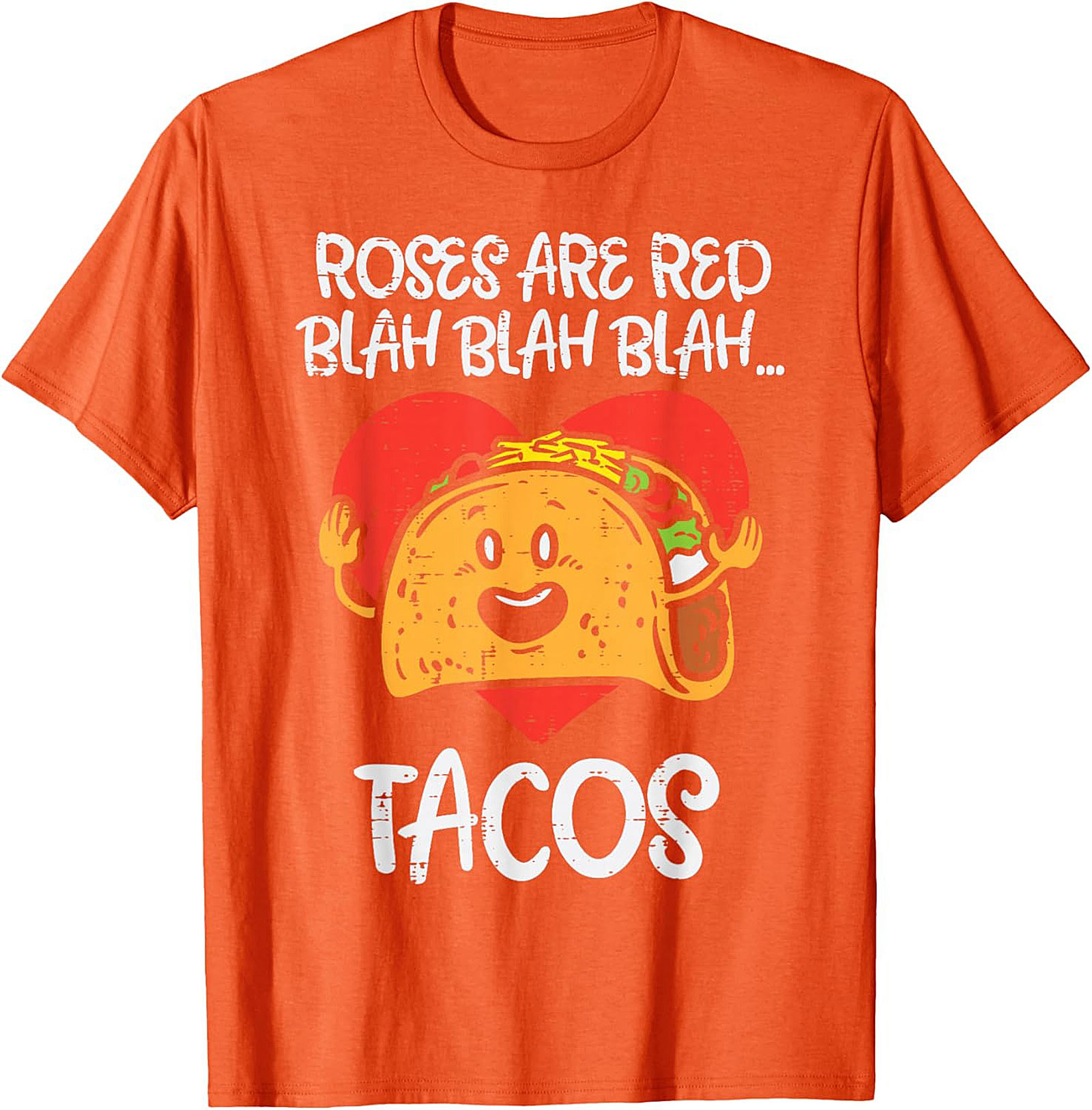 Funny Taco Graphic Tee Roses Are Red Parody Shirt