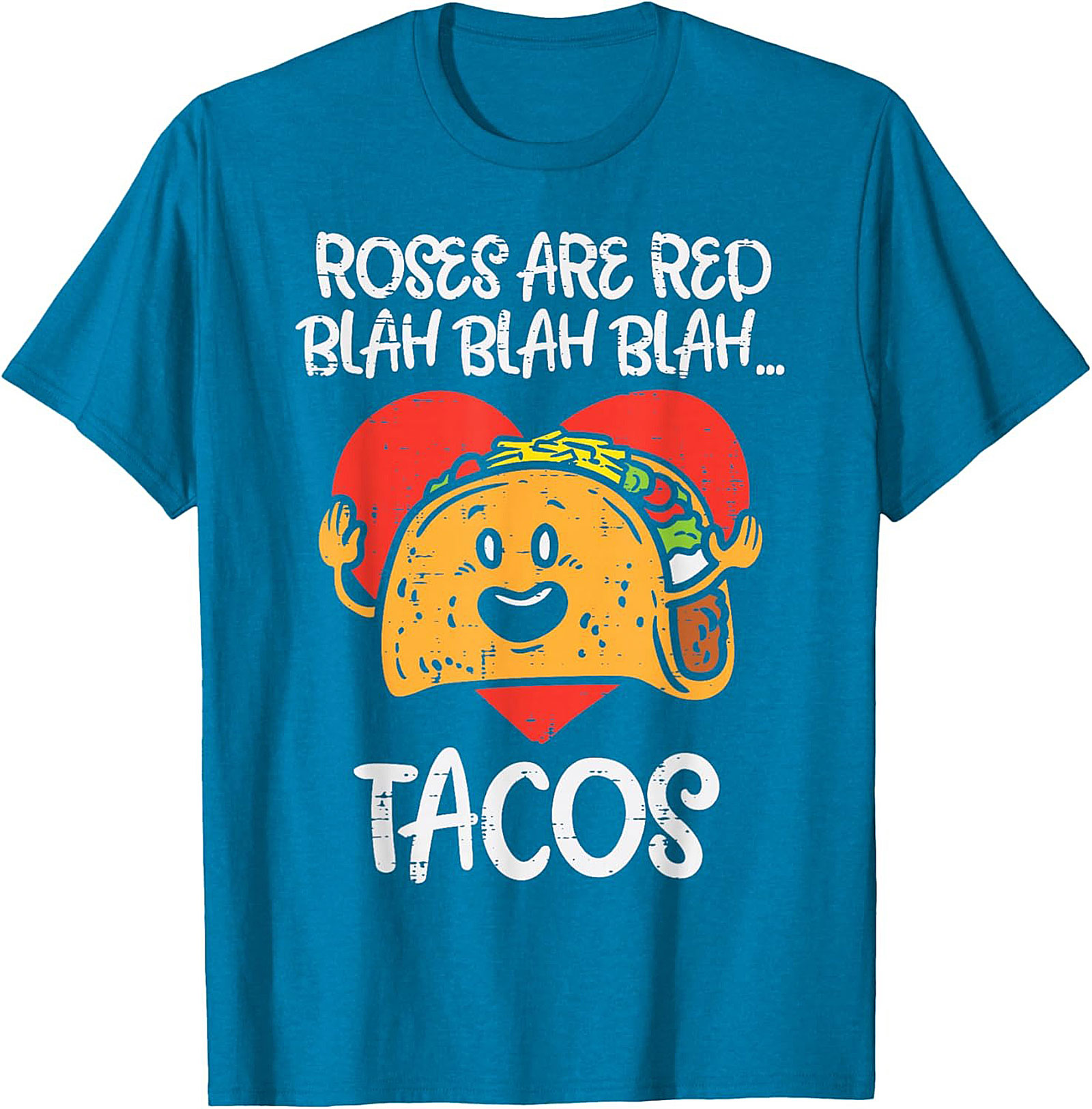Funny Taco Graphic Tee Roses Are Red Parody Shirt