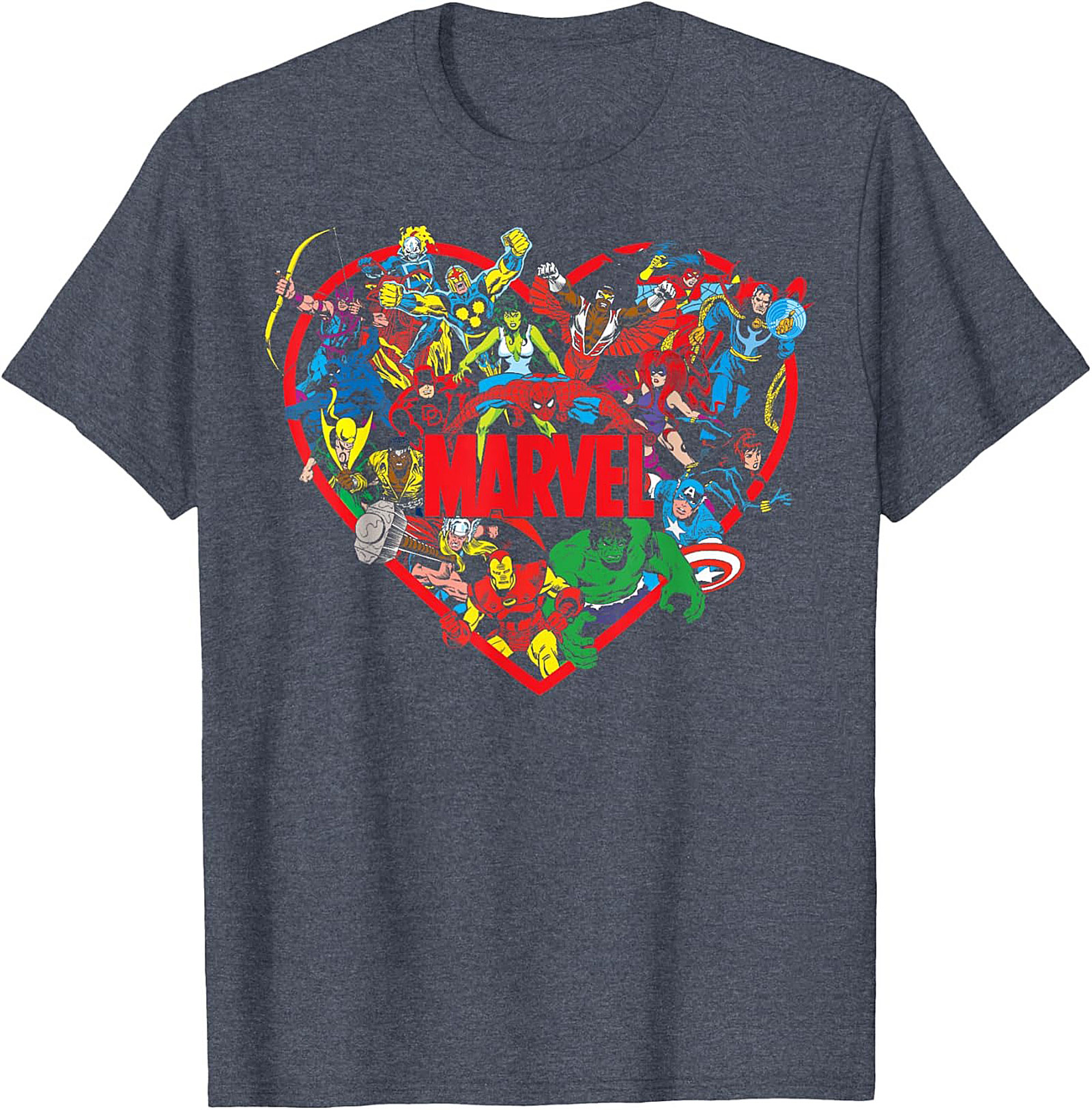 Classic Marvel Superhero Graphic Tee Soft Cotton Gift