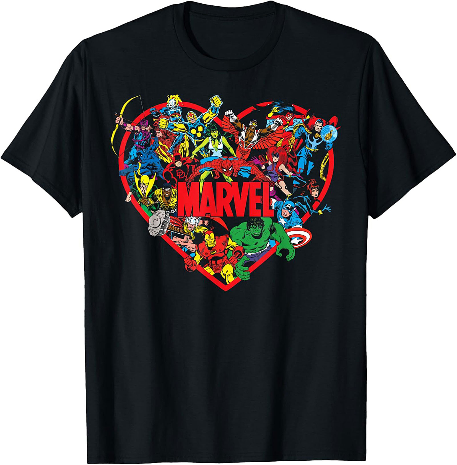Classic Marvel Superhero Graphic Tee Soft Cotton Gift