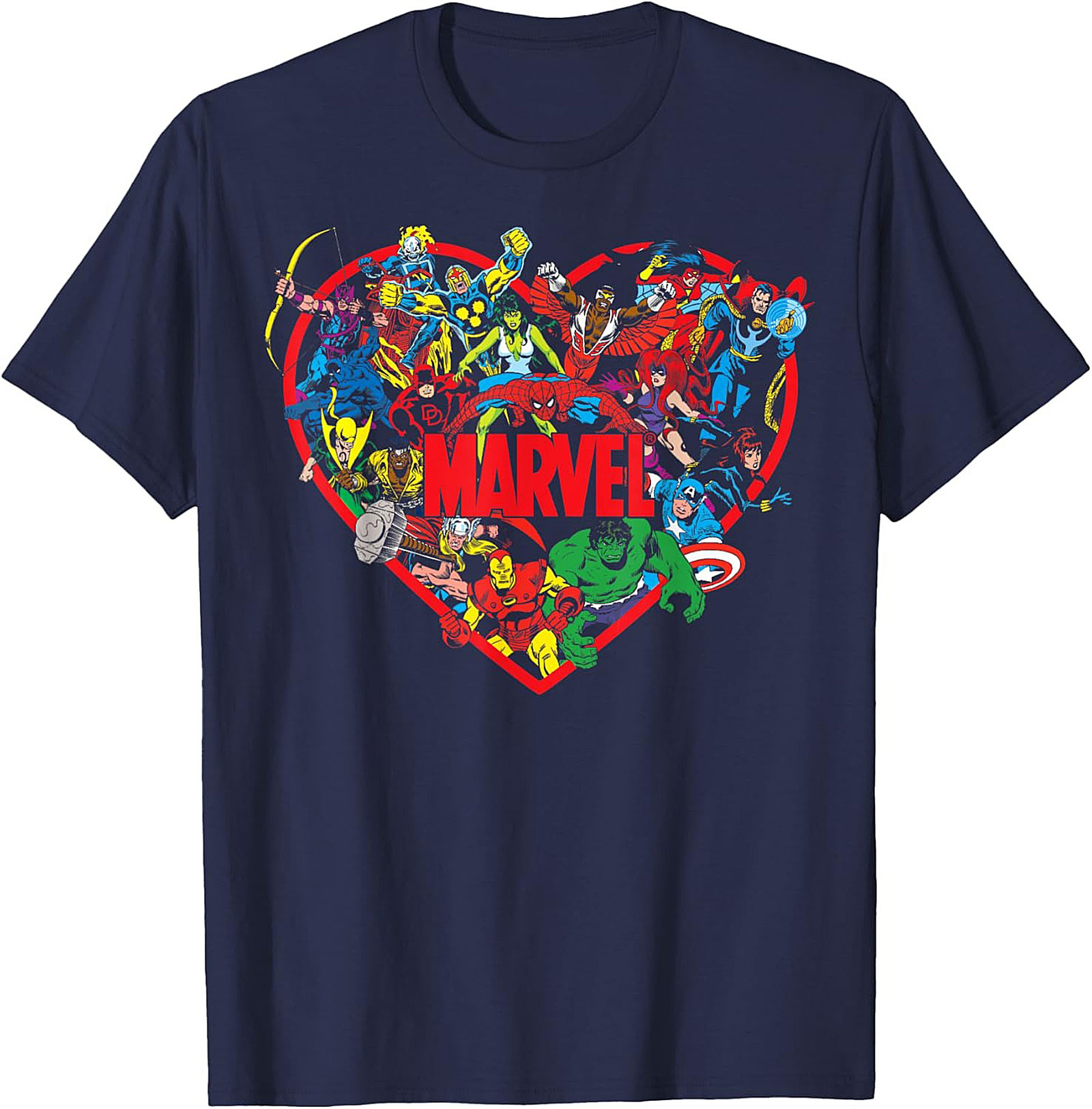 Classic Marvel Superhero Graphic Tee Soft Cotton Gift