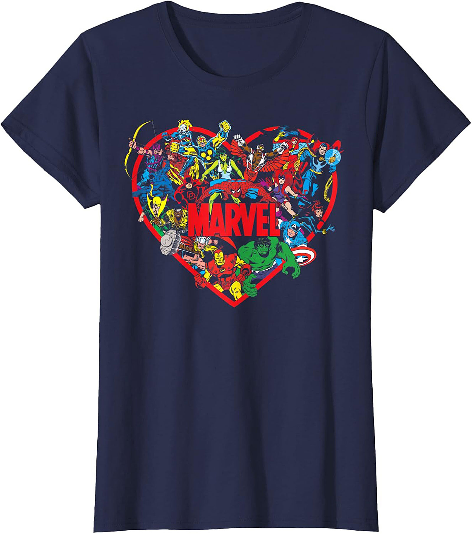 Classic Marvel Superhero Graphic Tee Soft Cotton Gift