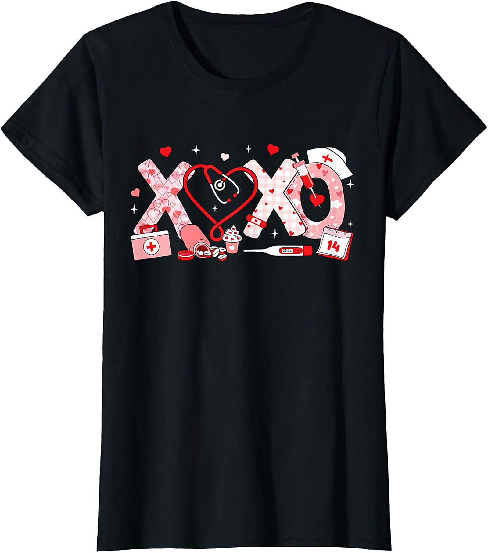 Nurse Valentine Graphic Tee Funny Healthcare Shirt Gift