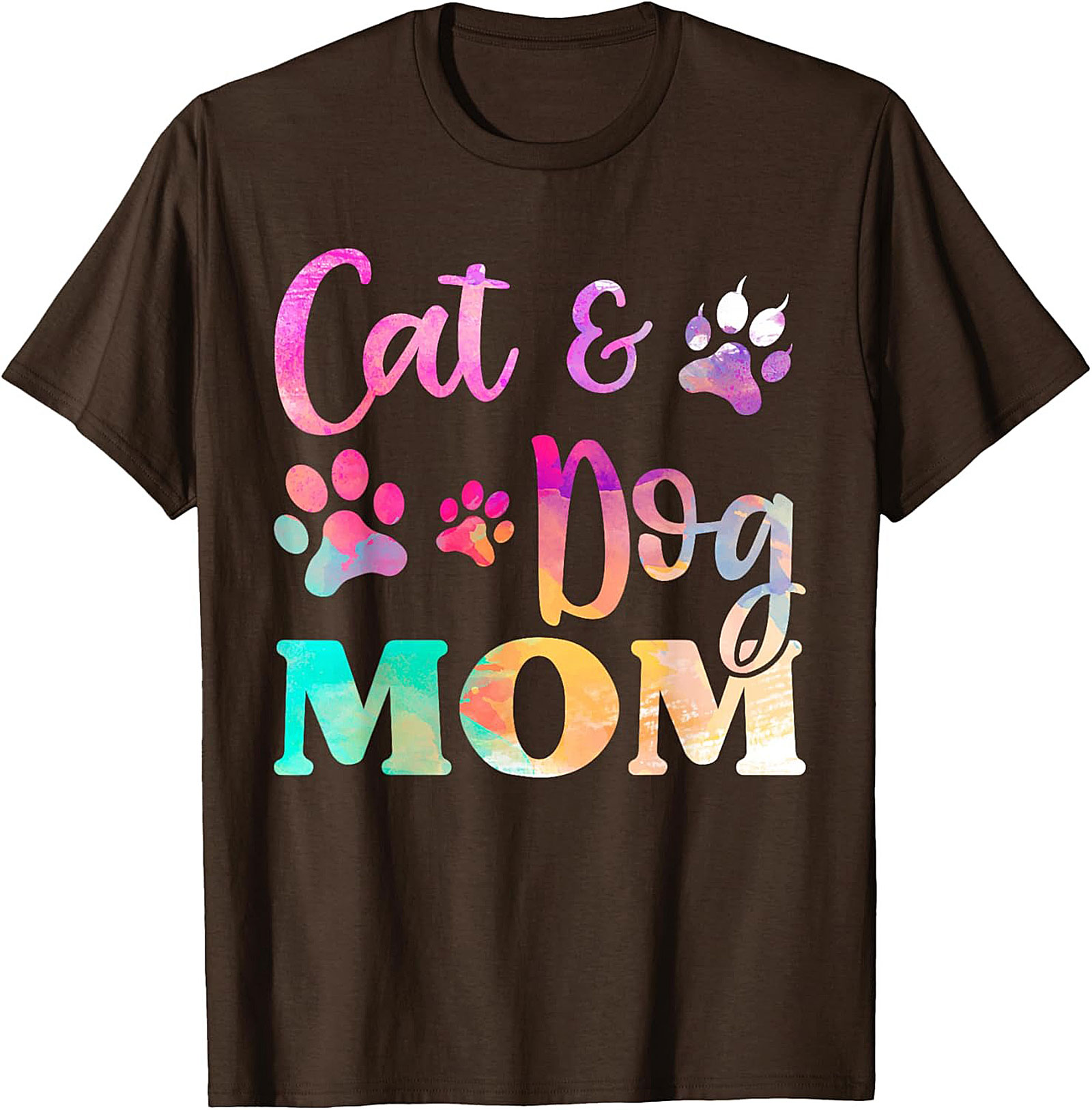 Cat and Dog Mom T-shirt Funny Fur Mom Graphic Tee