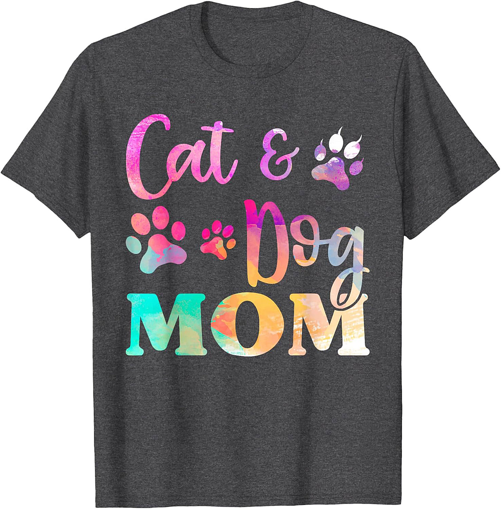 Cat and Dog Mom T-shirt Funny Fur Mom Graphic Tee