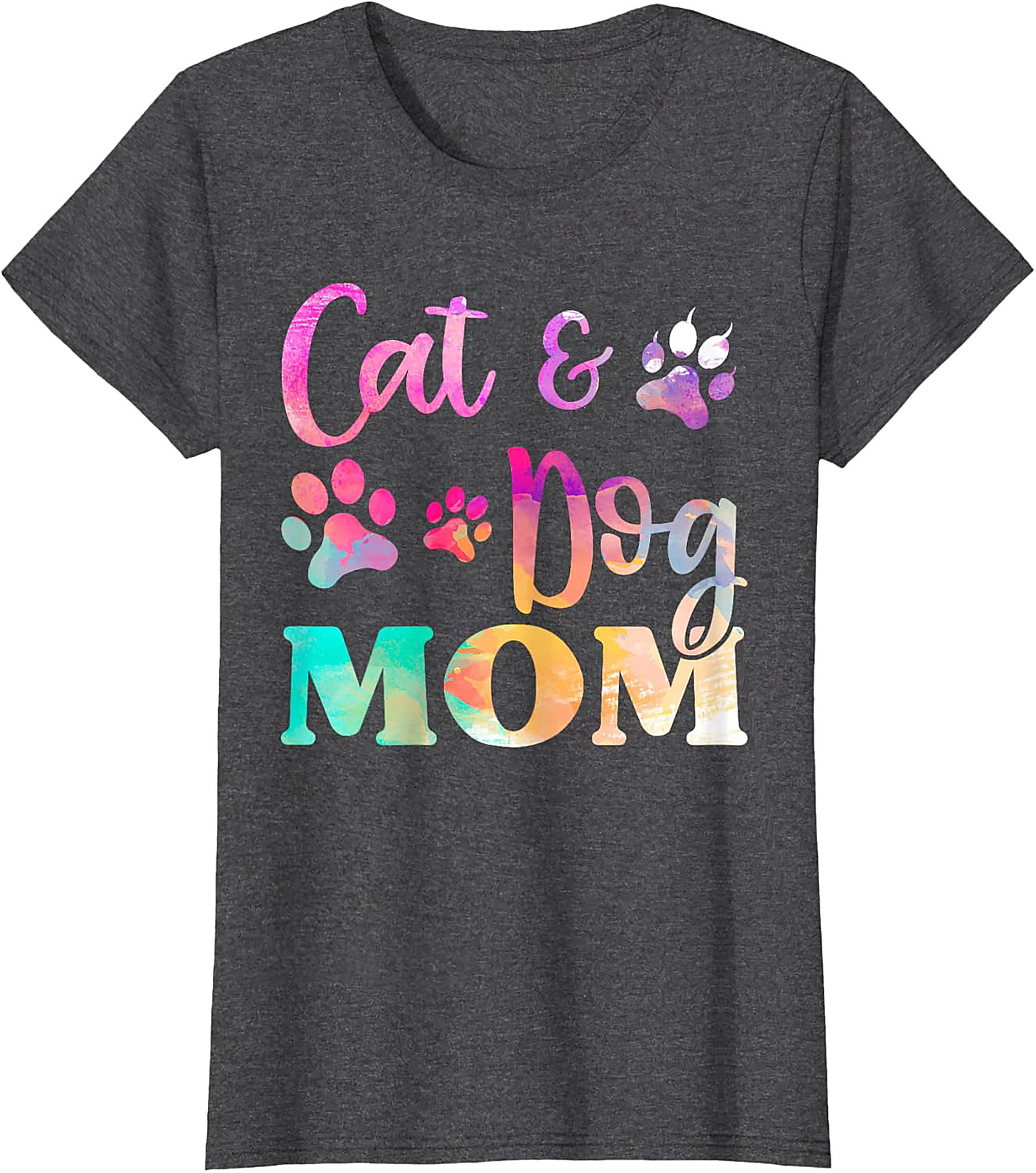 Cat and Dog Mom T-shirt Funny Fur Mom Graphic Tee