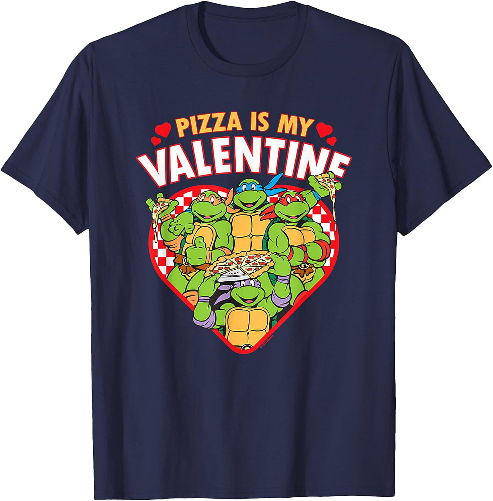 Ninja Turtles Pizza Valentine T-Shirt Funny TMNT Tee