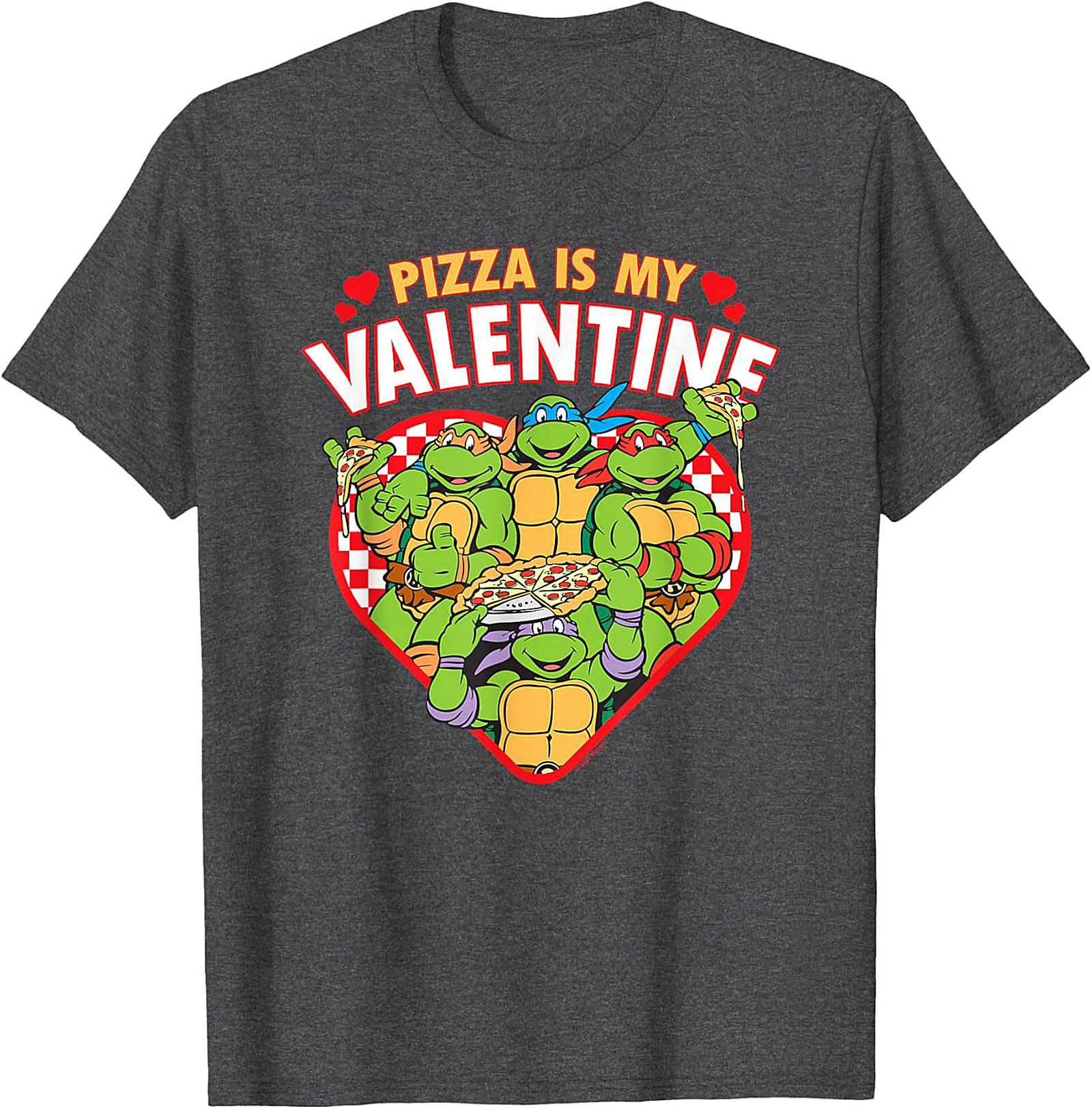Ninja Turtles Pizza Valentine T-Shirt Funny TMNT Tee
