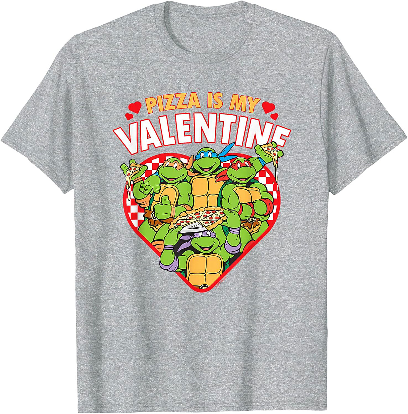 Ninja Turtles Pizza Valentine T-Shirt Funny TMNT Tee