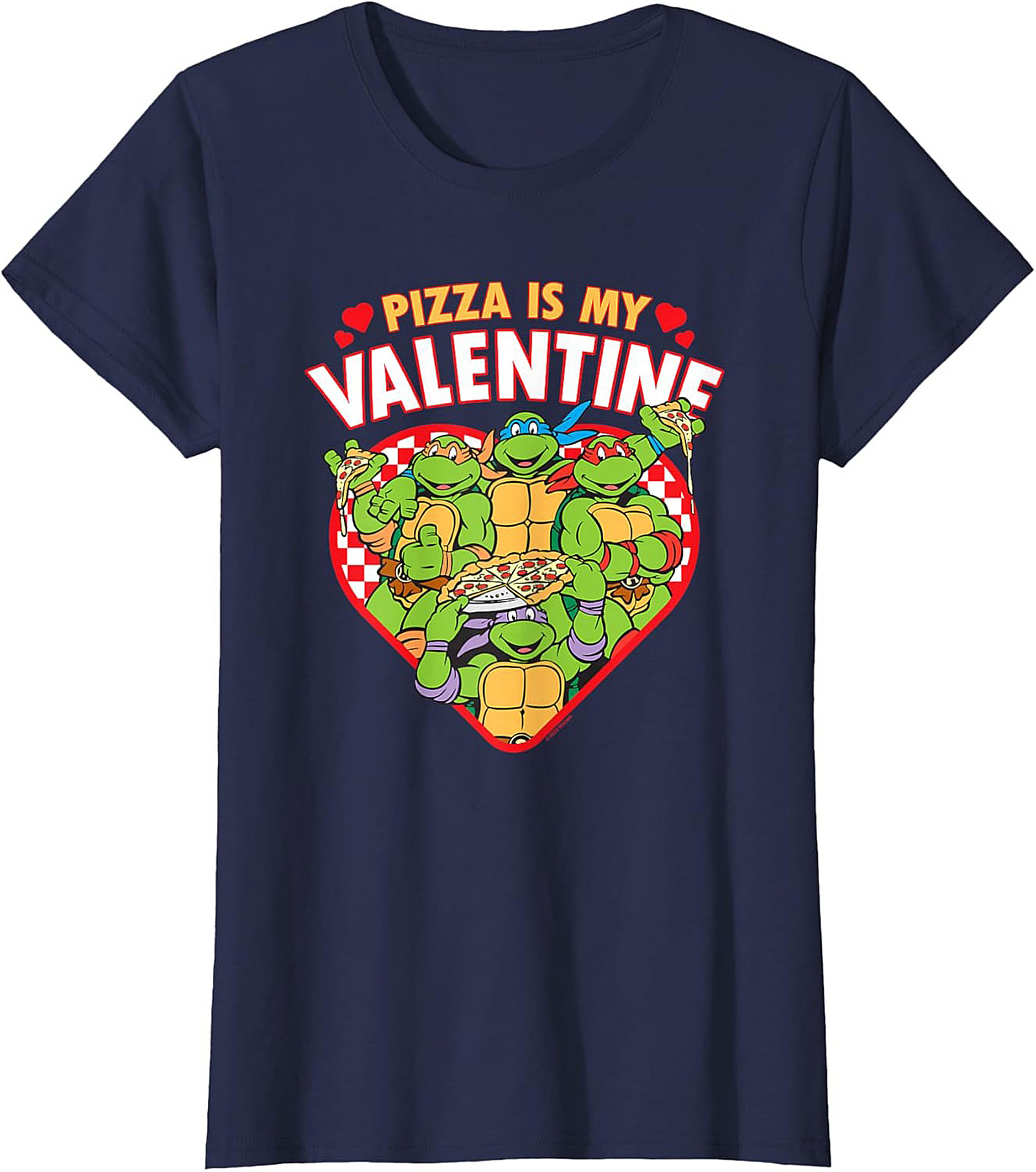 Ninja Turtles Pizza Valentine T-Shirt Funny TMNT Tee