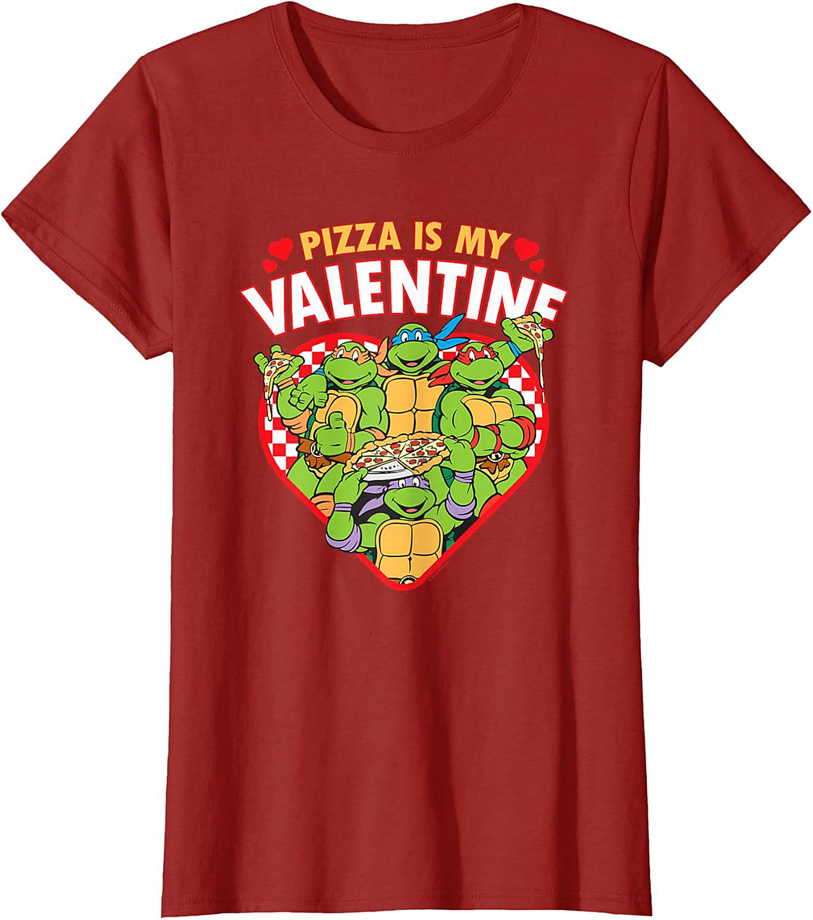 Ninja Turtles Pizza Valentine T-Shirt Funny TMNT Tee
