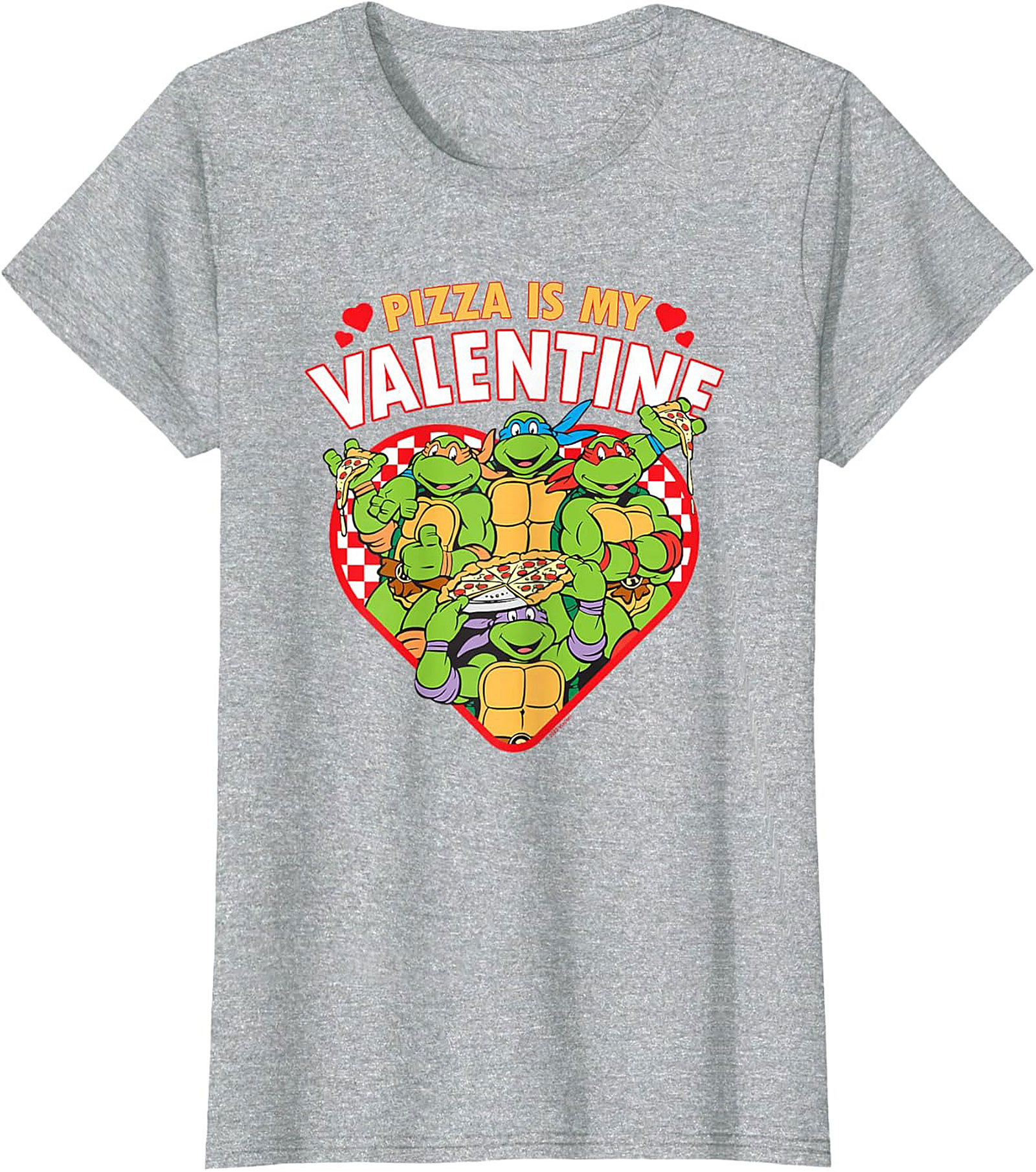 Ninja Turtles Pizza Valentine T-Shirt Funny TMNT Tee