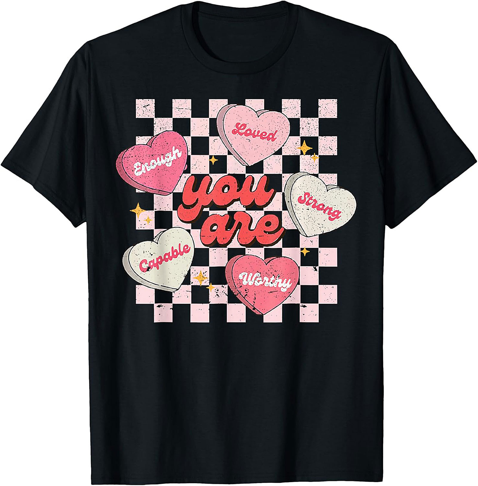 Retro Self-Love Affirmation Graphic Tee Soft Cotton Unisex Tee