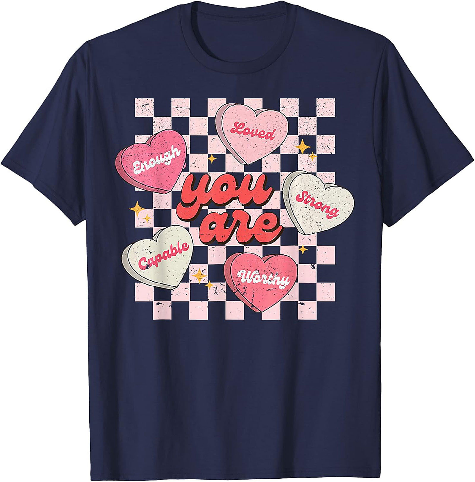 Retro Self-Love Affirmation Graphic Tee Soft Cotton Unisex Tee