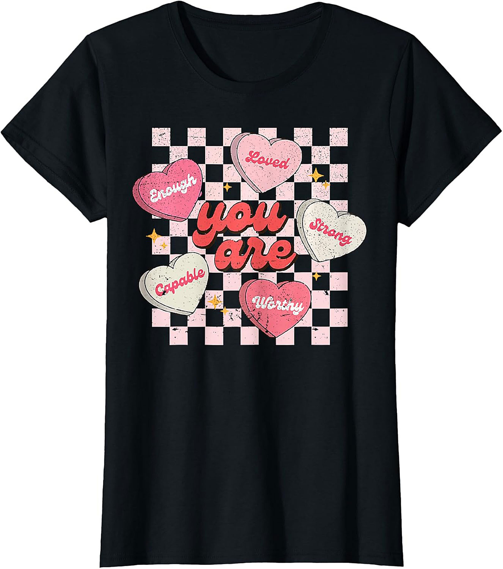 Retro Self-Love Affirmation Graphic Tee Soft Cotton Unisex Tee