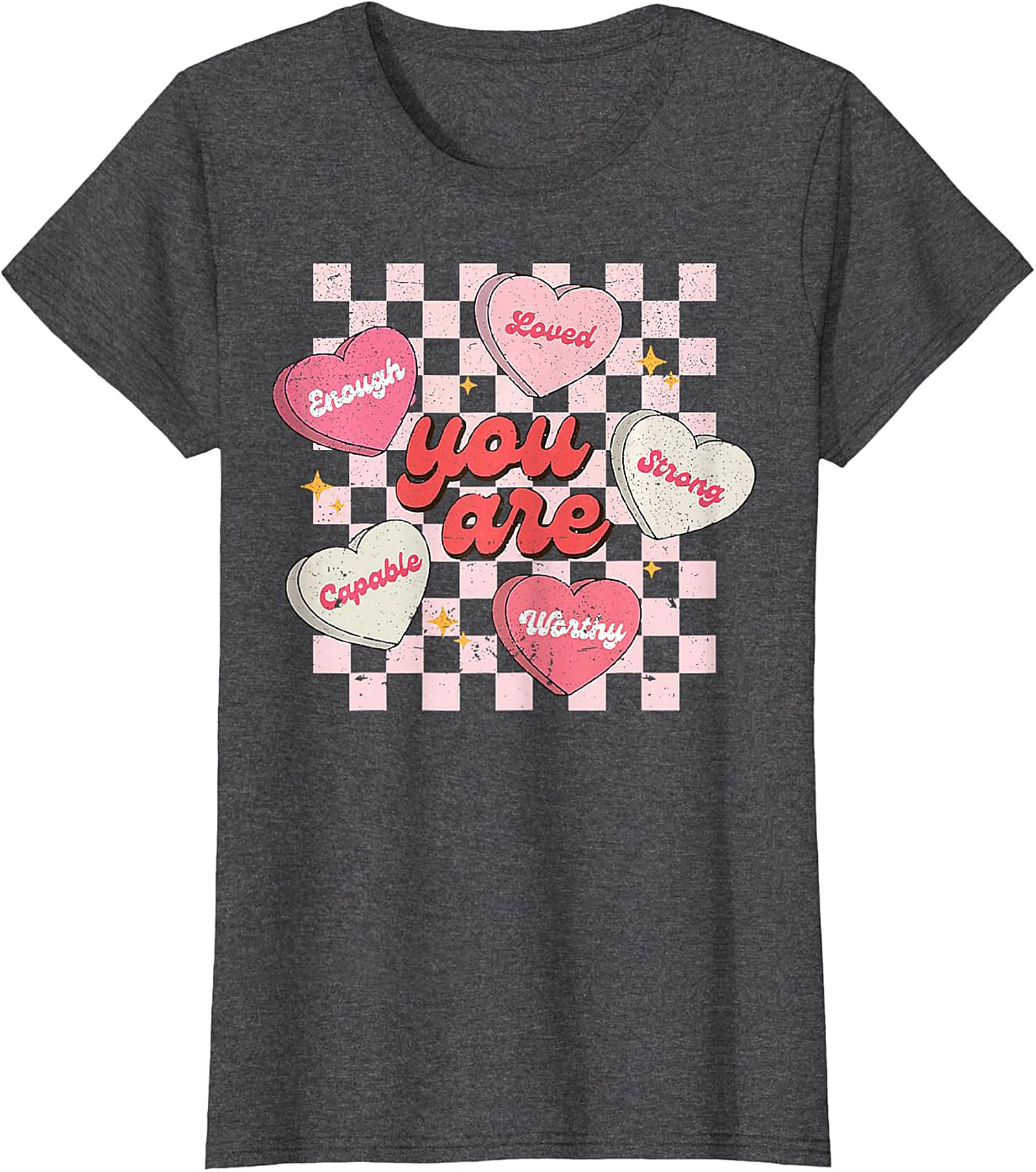 Retro Self-Love Affirmation Graphic Tee Soft Cotton Unisex Tee
