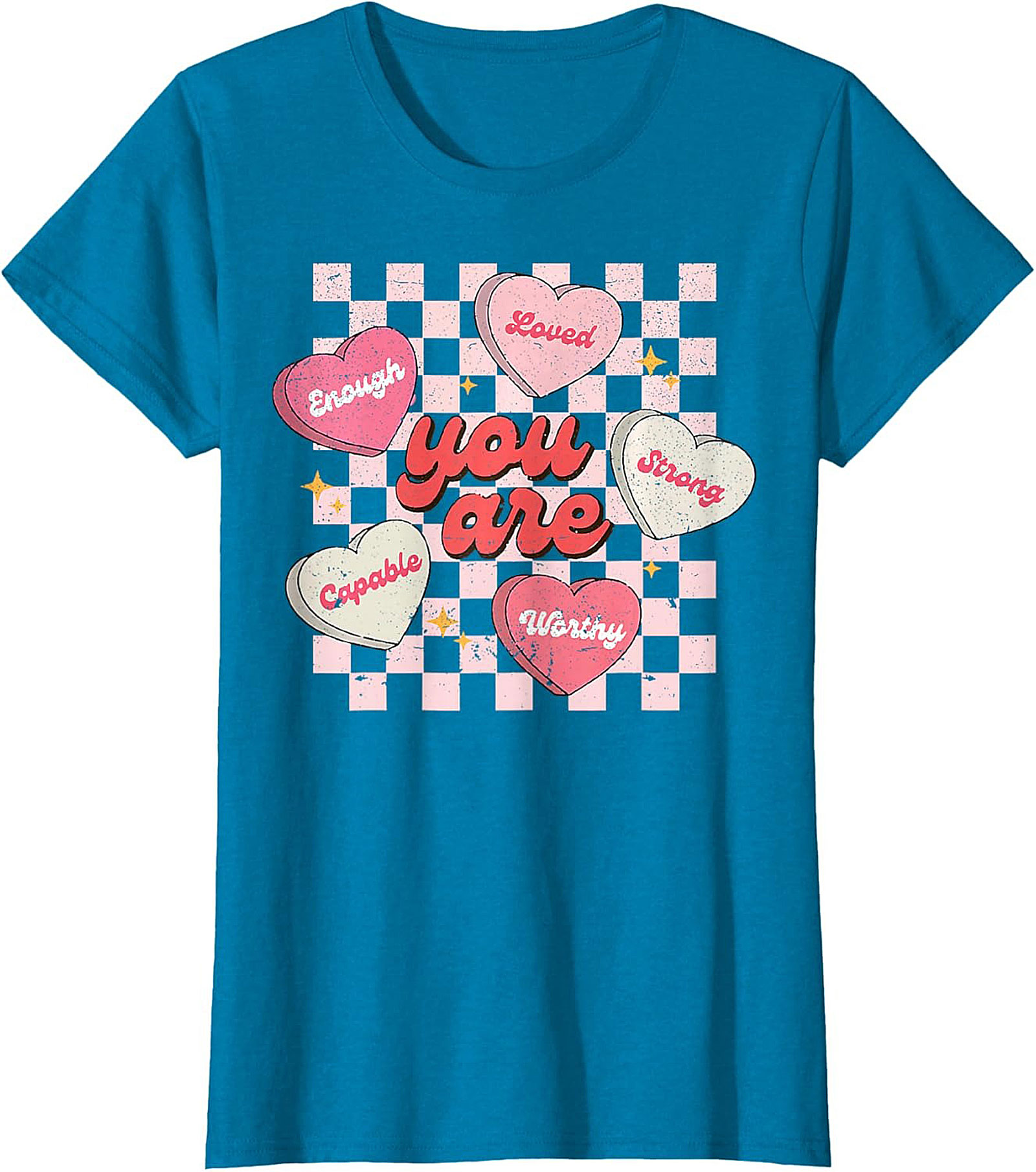 Retro Self-Love Affirmation Graphic Tee Soft Cotton Unisex Tee